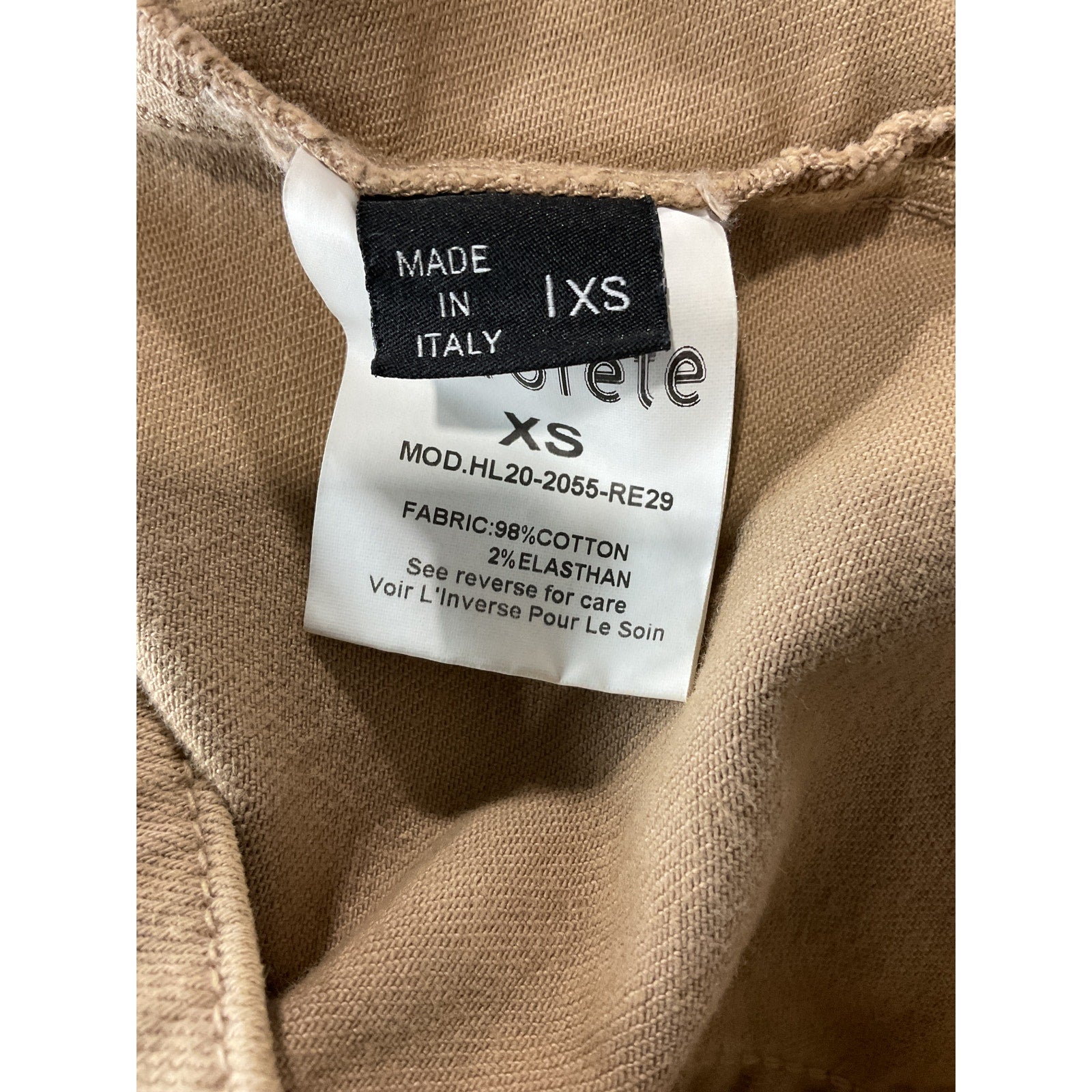 Retrofete 'Ada' Brown Cotton Jacket Size XS