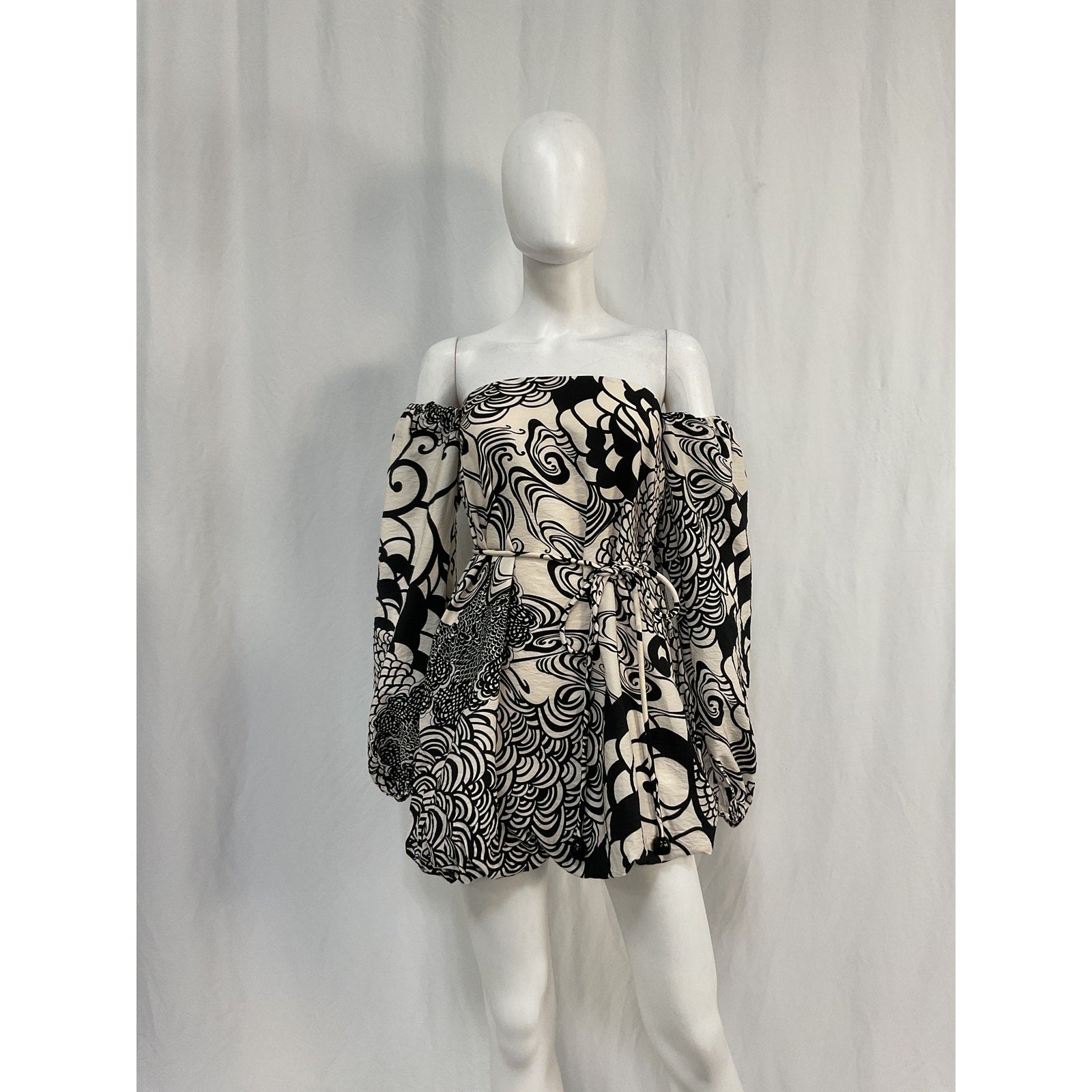 Alexis 'Ellora' Black Viscose Dress Size XXS