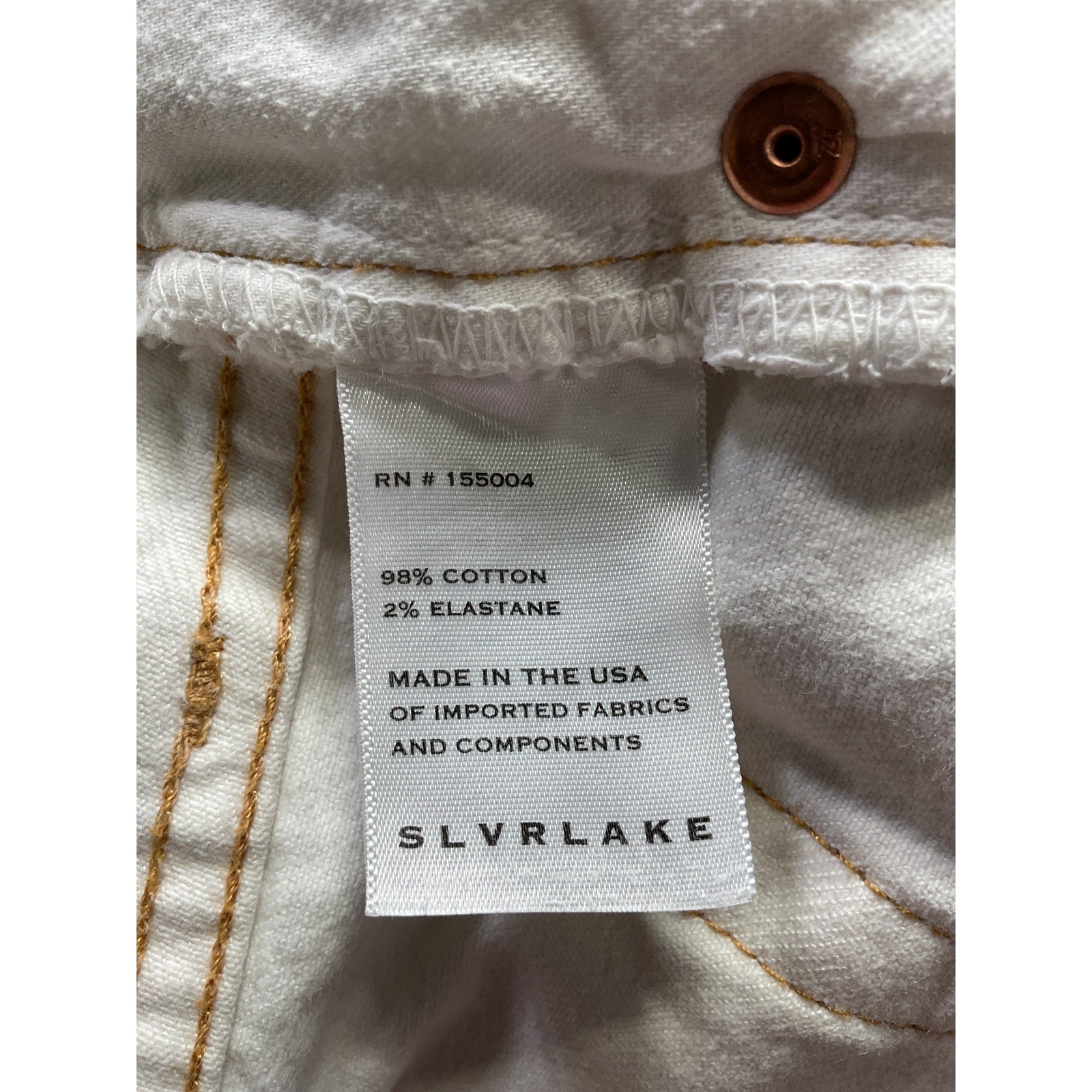 Slvrlake 'Farrah' White High Waist Cutoff Denim Shorts Size 23