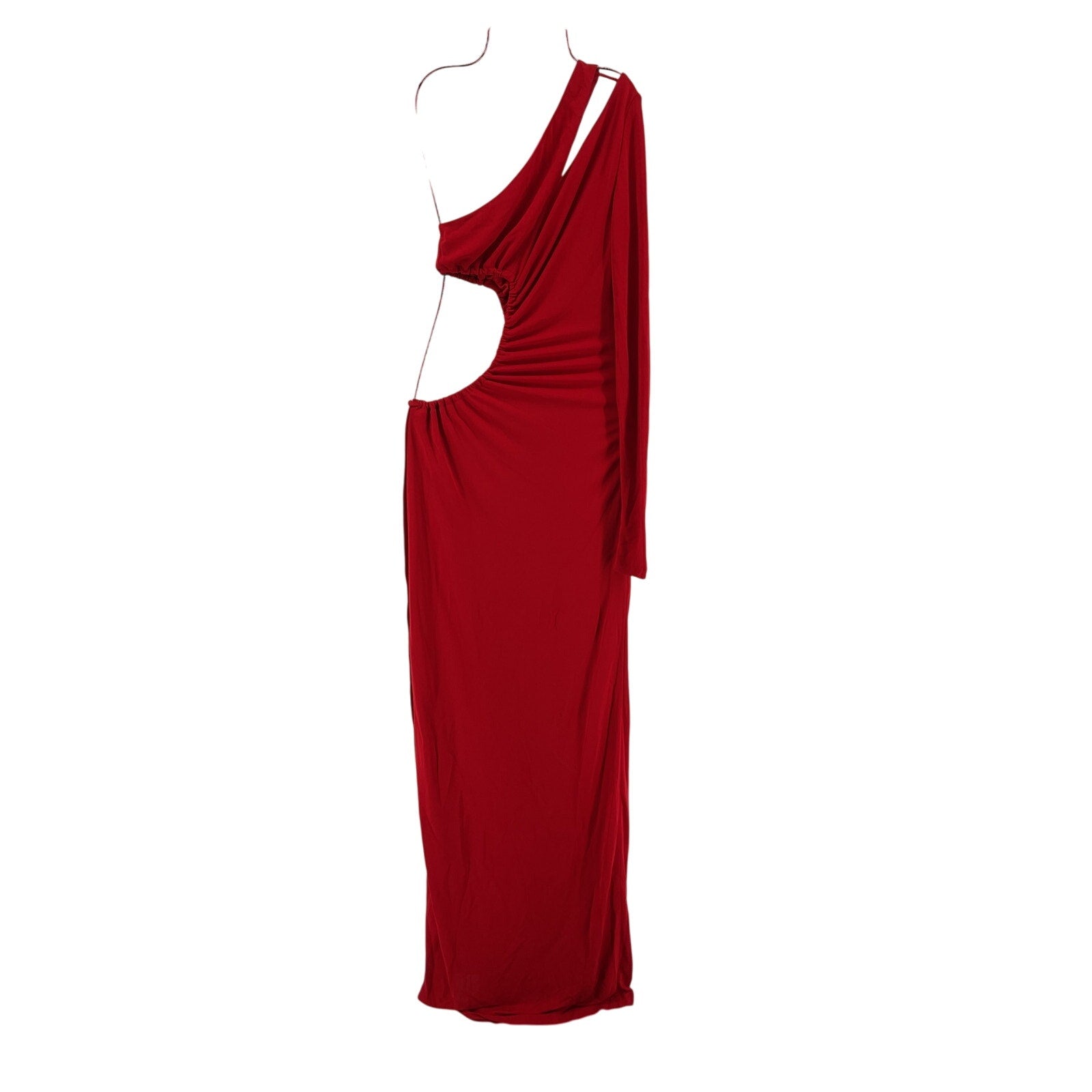 Dundas 'Loren' Red Viscose Gown Size 38