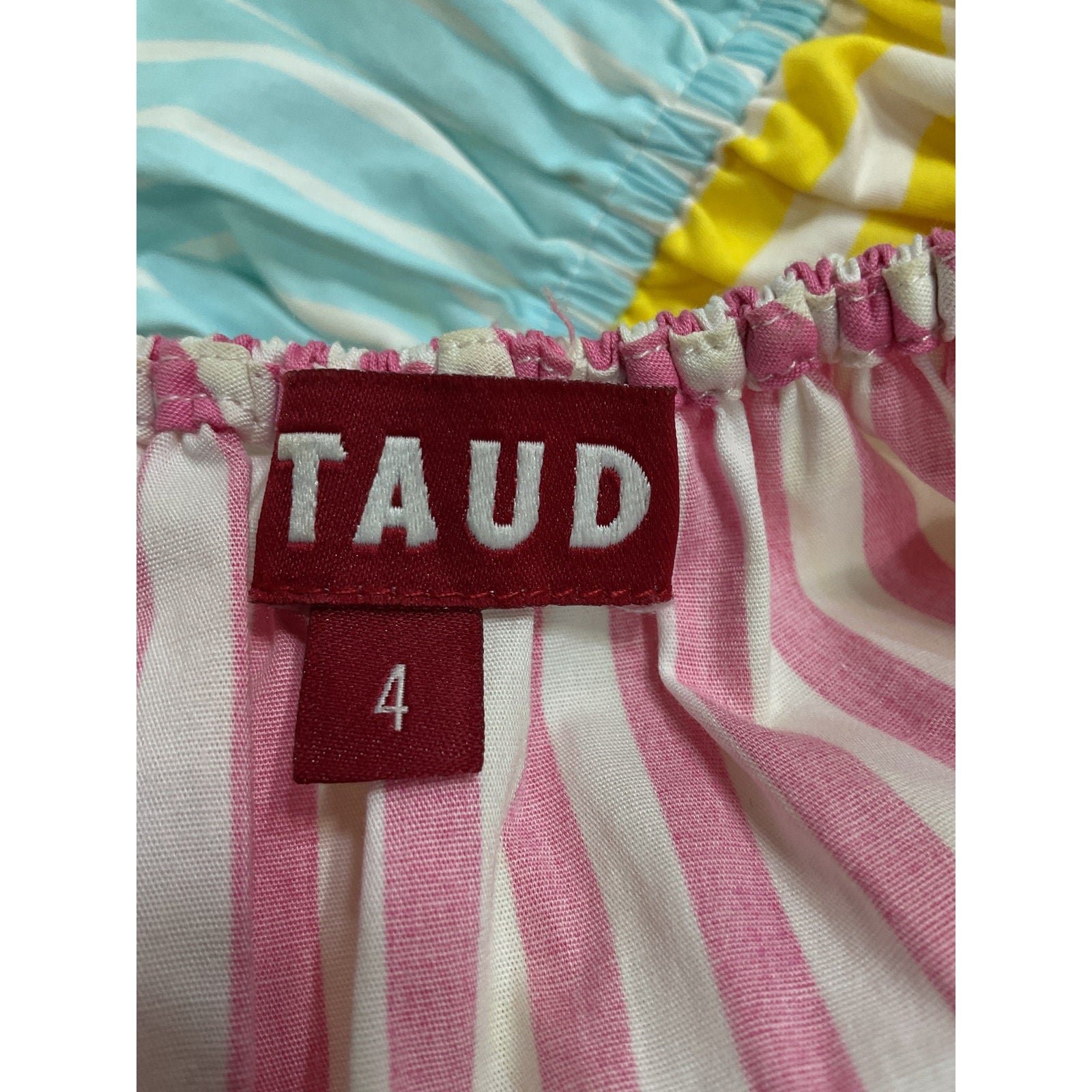 Staud 'Faye' Blue Short Sleeve Top Size 4