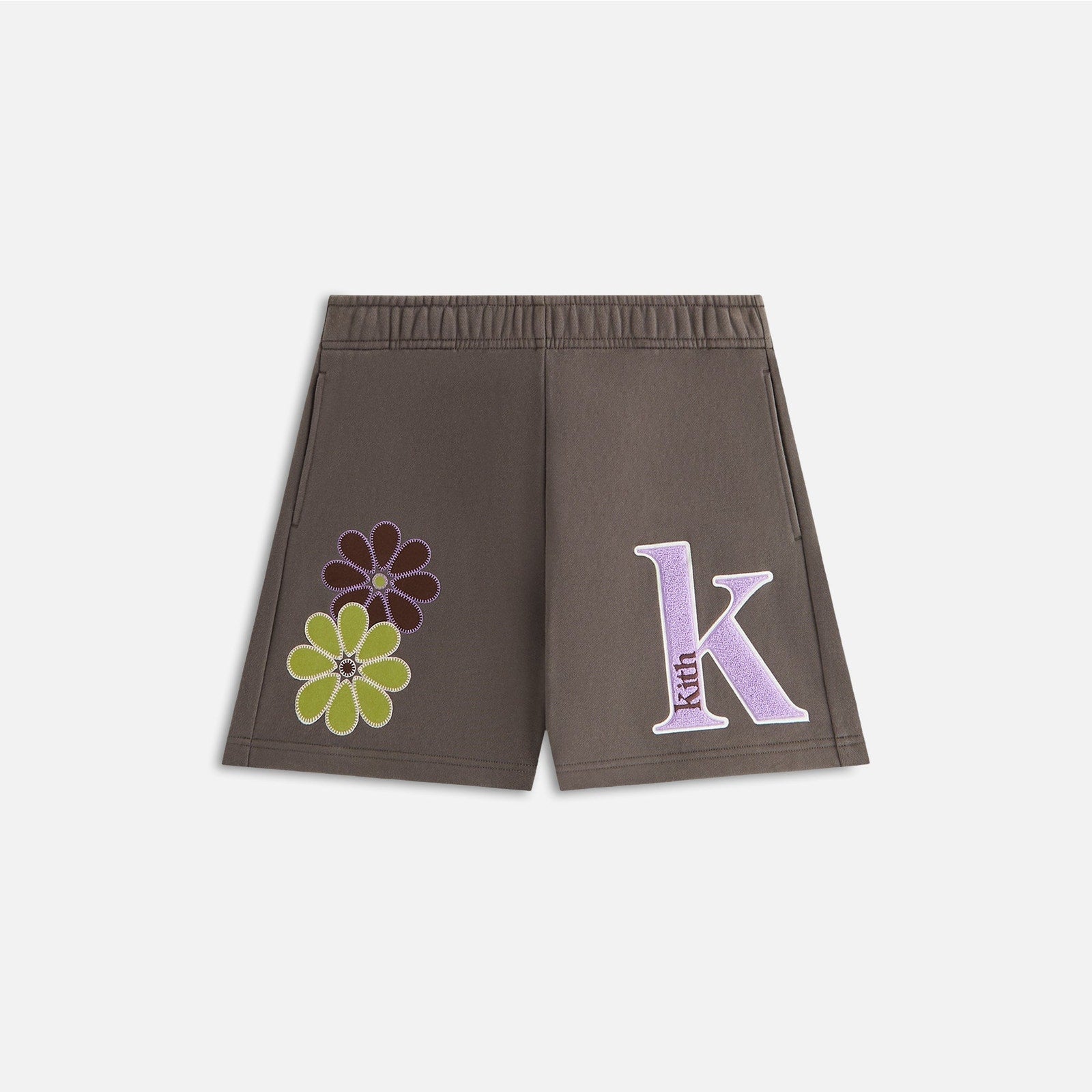 Kith 'Rayne' Grey Floral Sweatshort Size L
