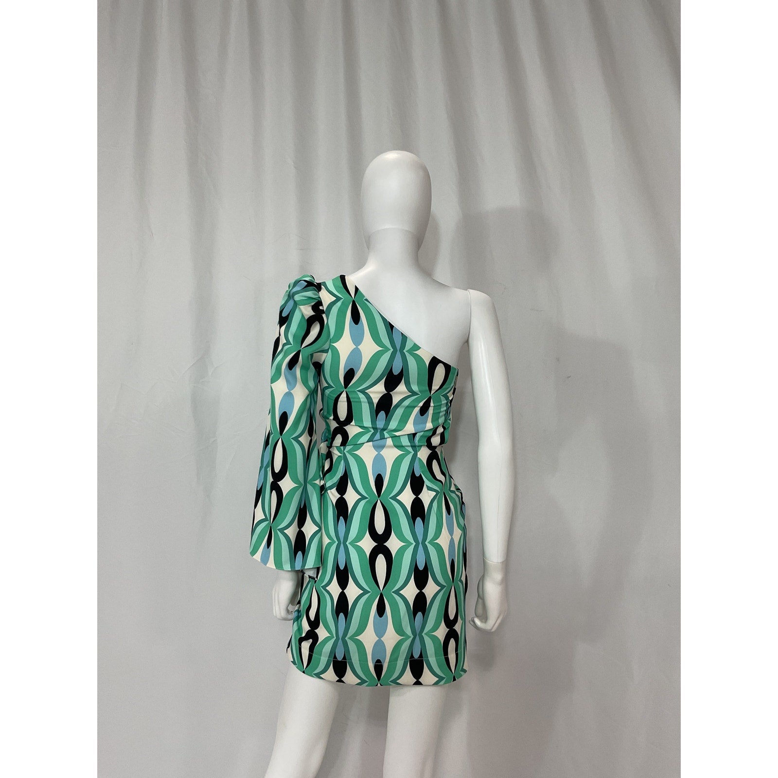 Patbo 'Twist' Blue One Shoulder Mini Dress Size 0