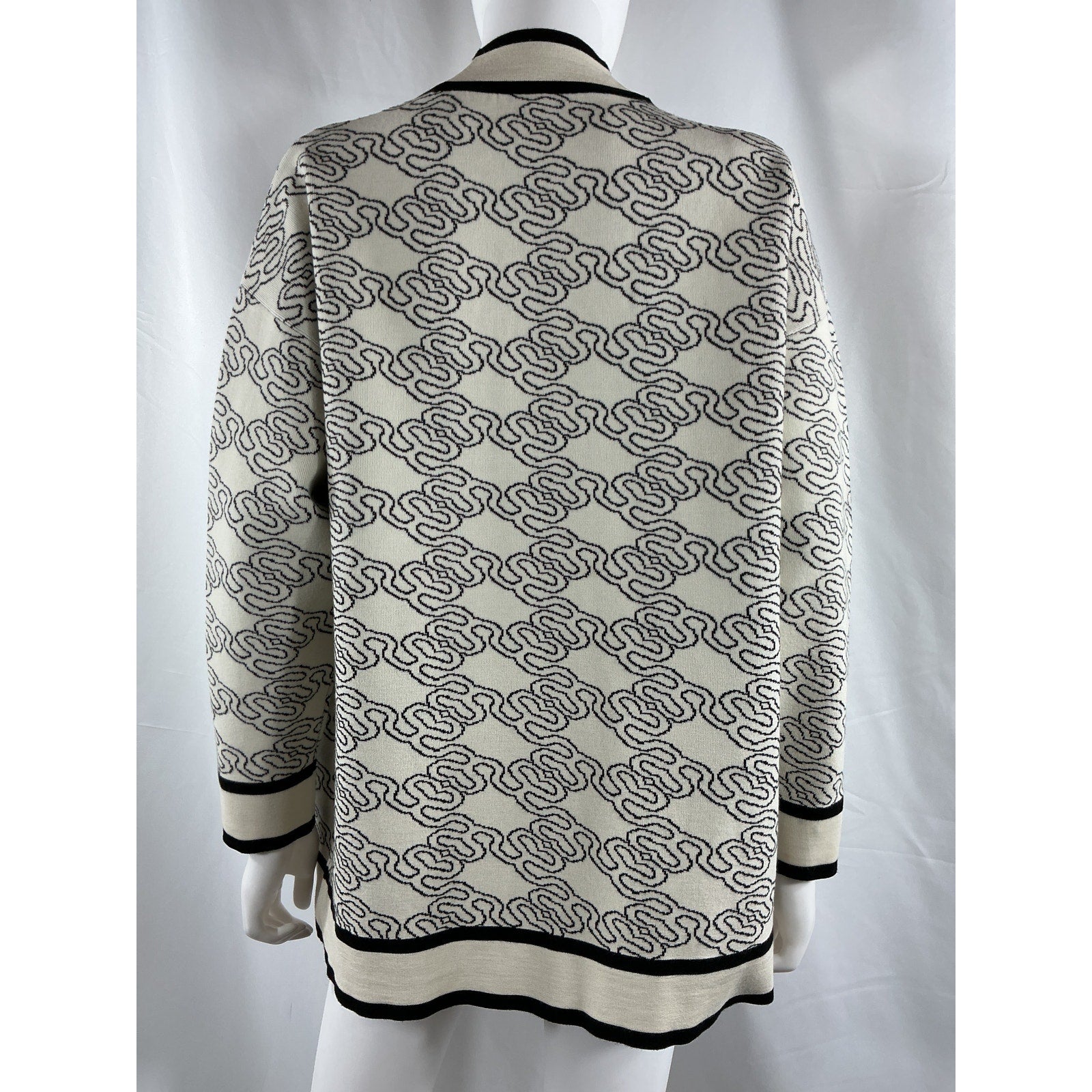 Sandro 'Enea' White Viscose Open Front Cardigan Size 0