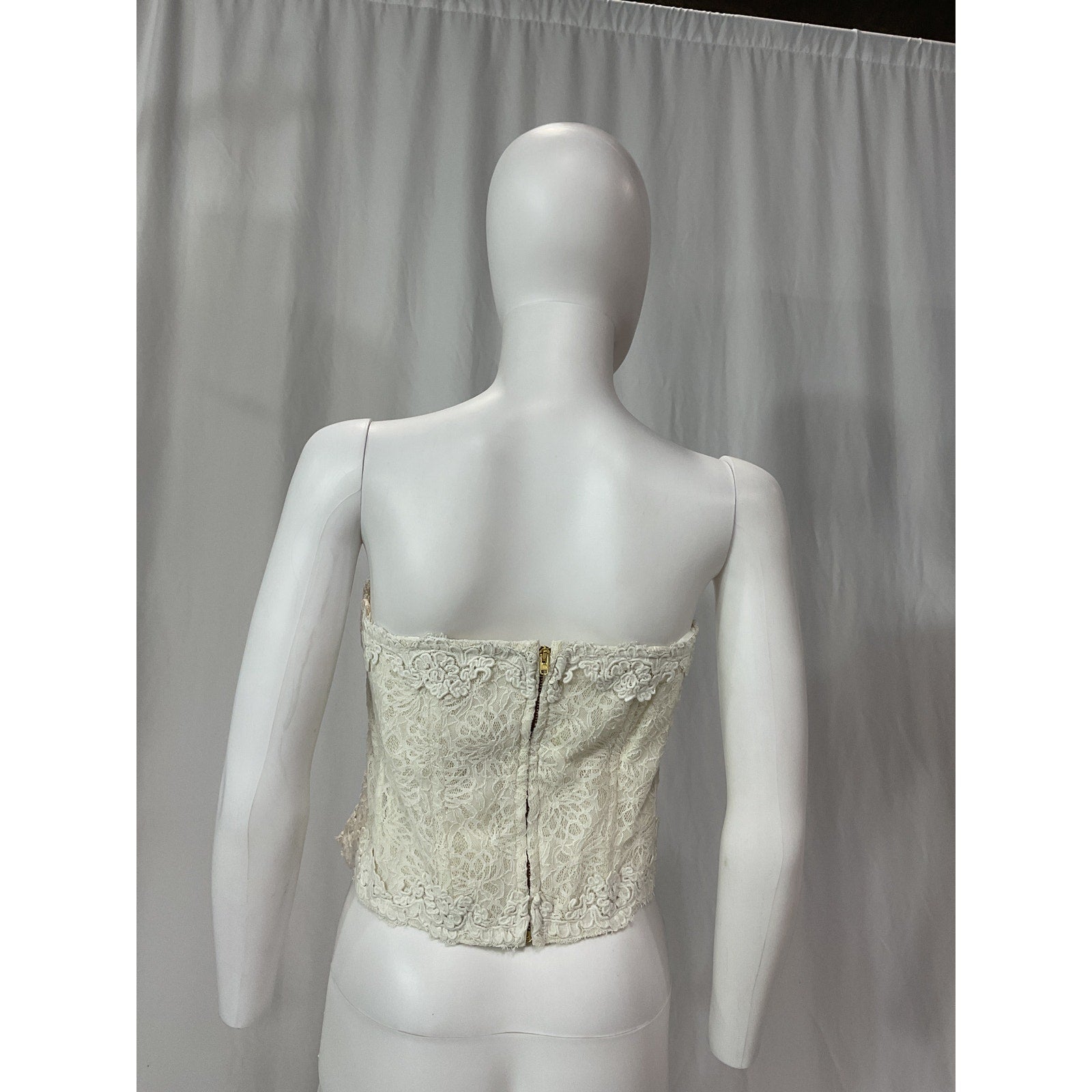 Loveshackfancy 'Arno' White Bustier Size 12 - NWT