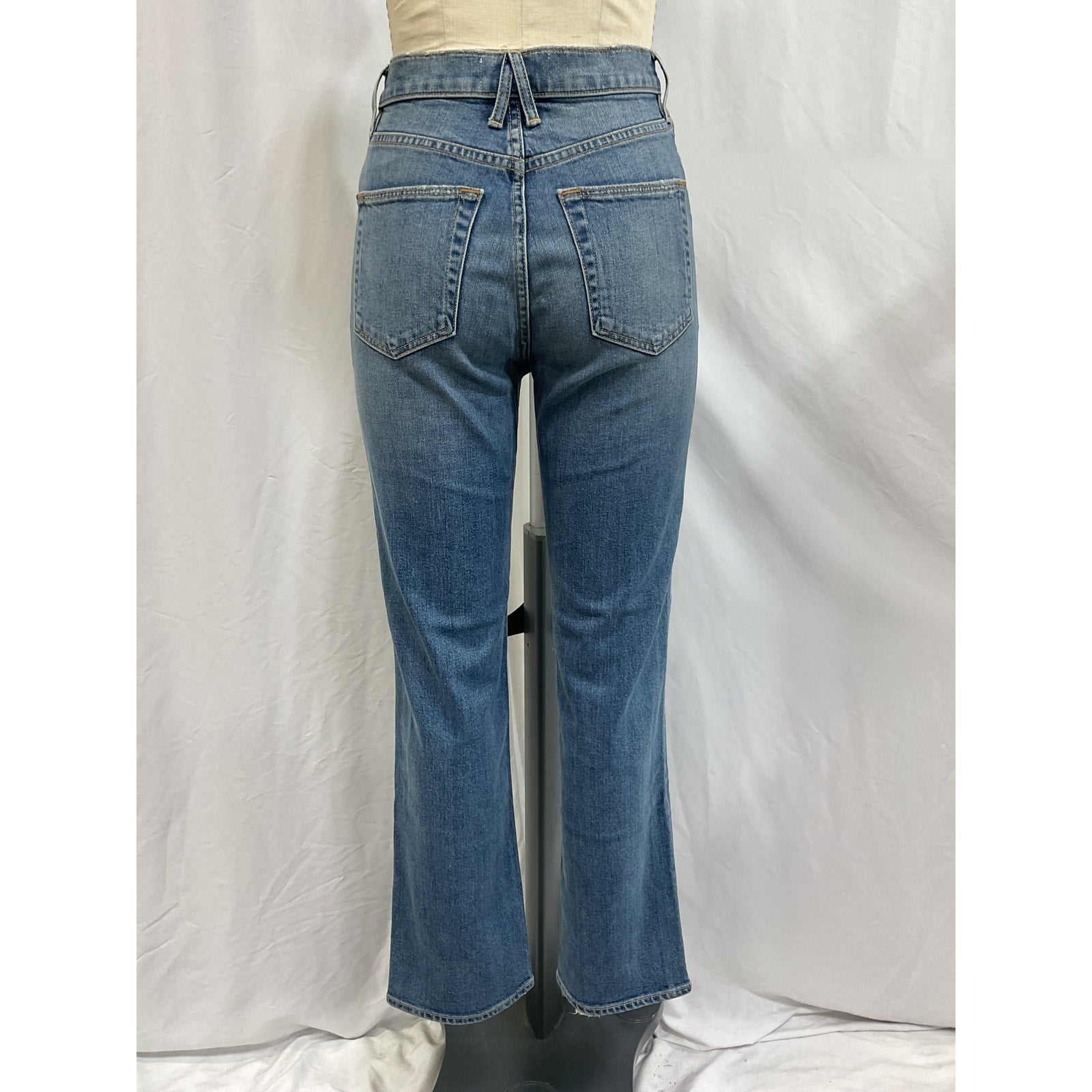 Slvrlake 'London' Blue High-Rise Straight-Leg Denim Jean Size 26