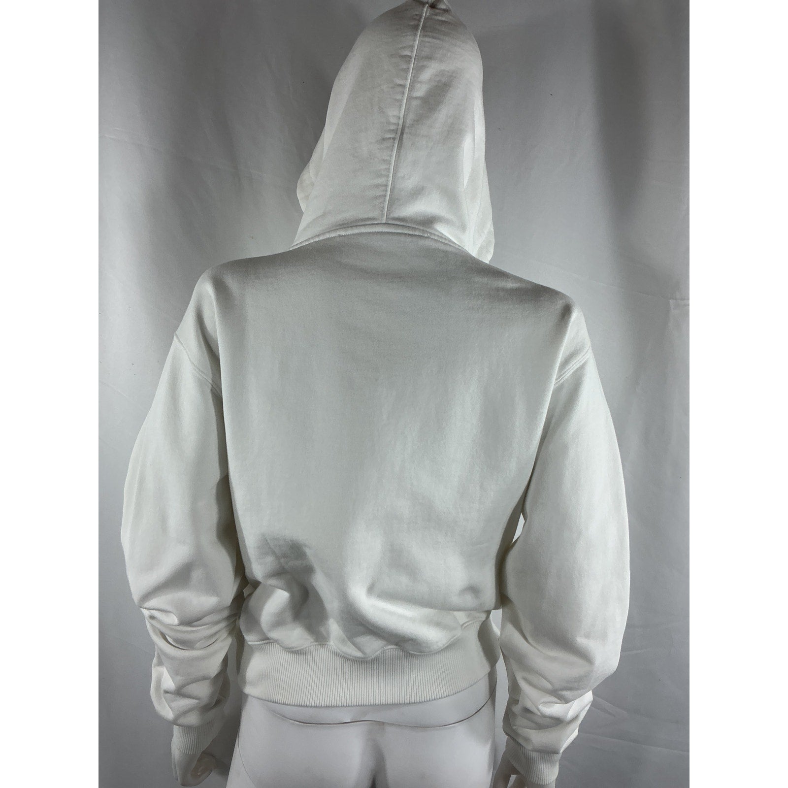 Off-White Off Stamp White Cotton Pullover Hoodie Size S