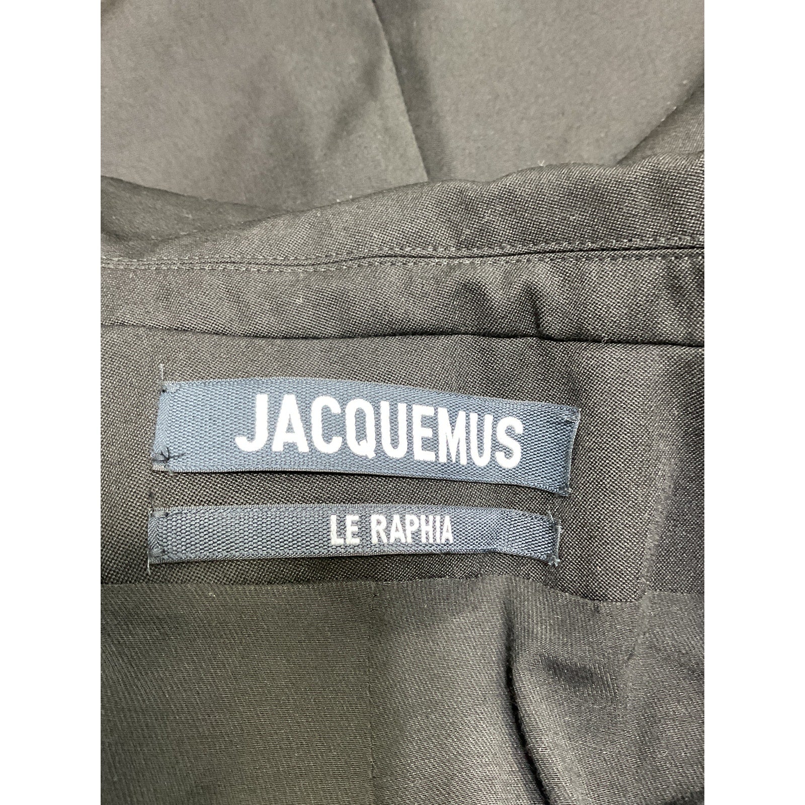 Jacquemus 'La Veste' Black Virgin Wool Tibau Size 42