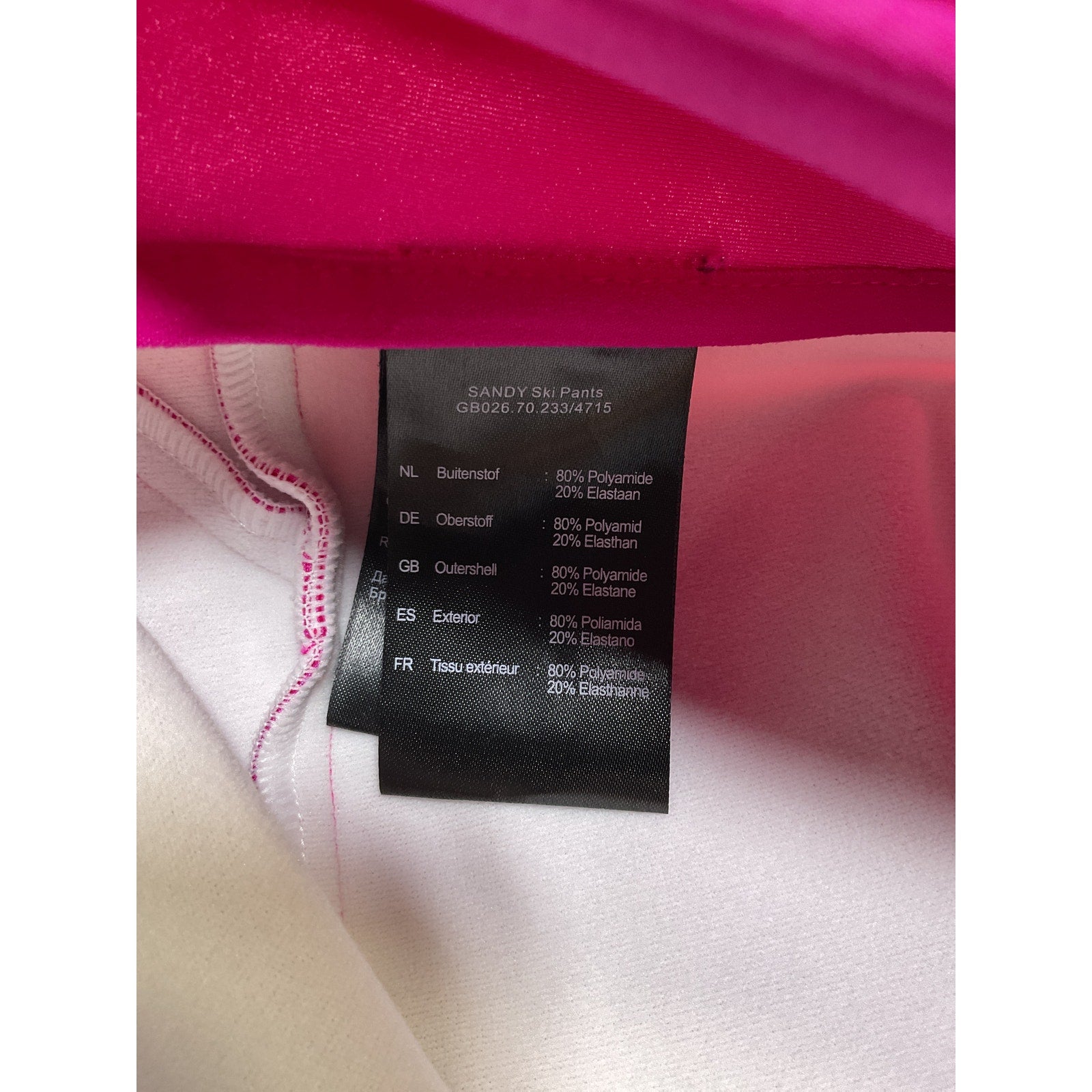 Goldbergh 'Sandy' Pink Polyamid Ski Pants Size 4