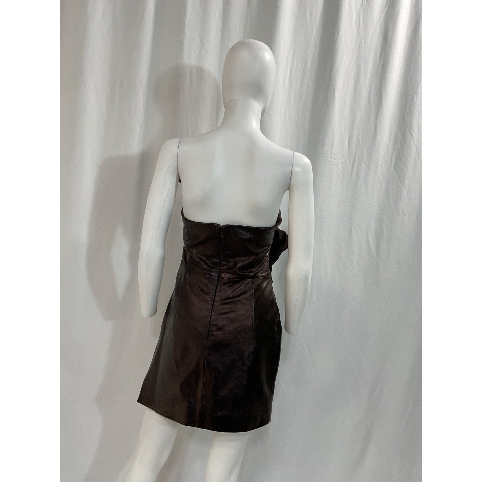 Lamarque 'Karla' Brown Waist Cut Out Mini Dress Size S