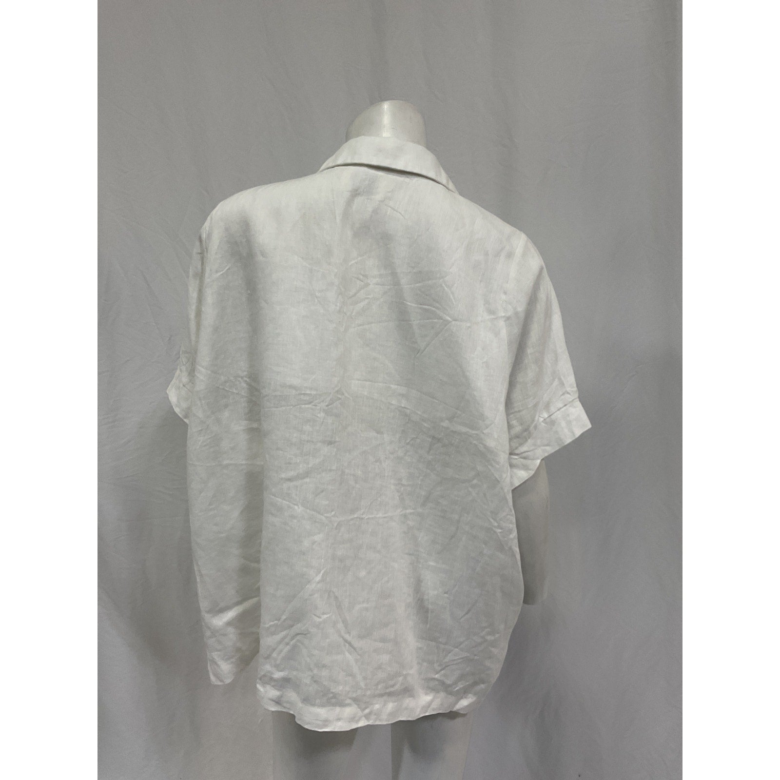 Dissh 'Campbell' White Linen Shirt Size 6