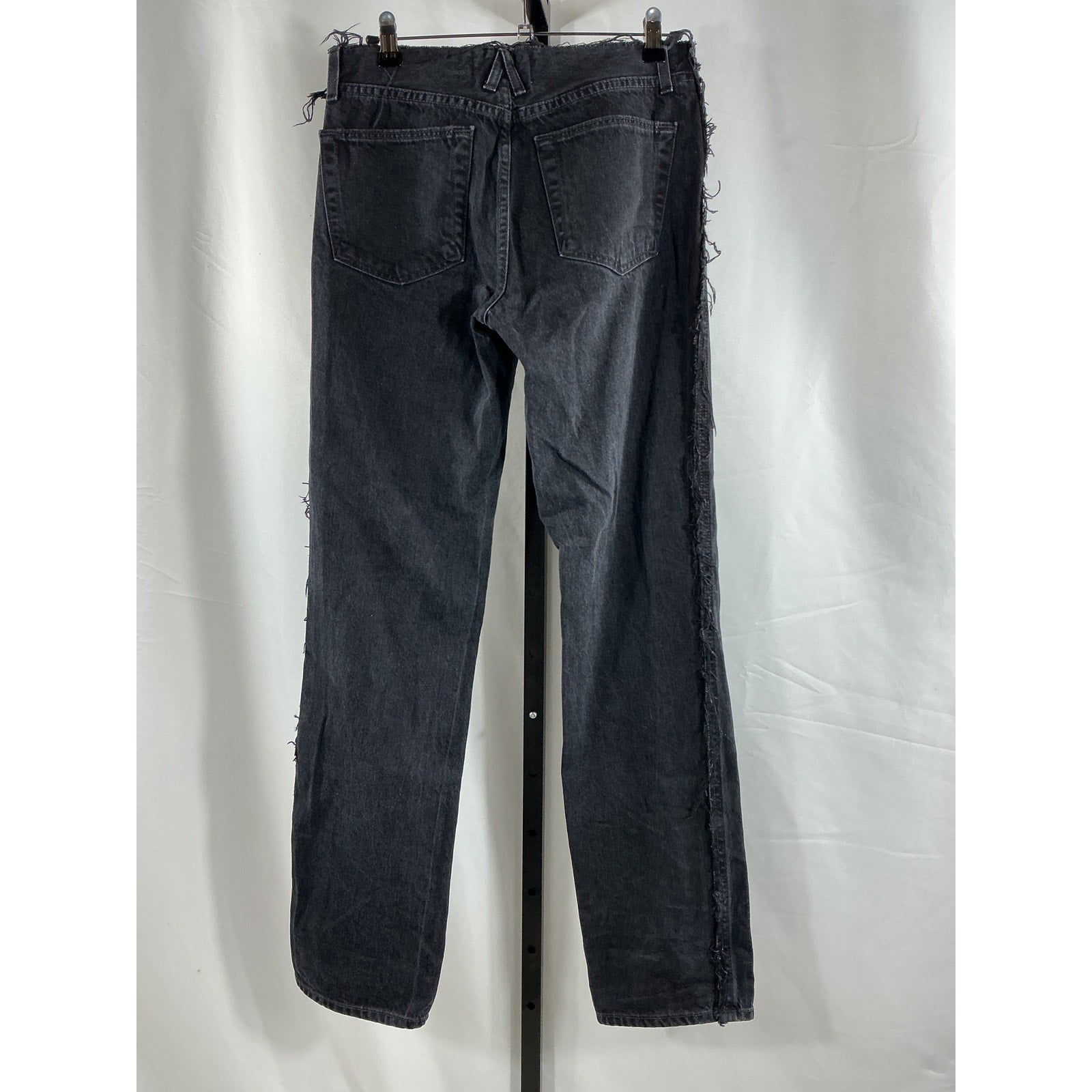 Slvrlake 'Sophie' Black Cotton Long Straight Leg Size 26