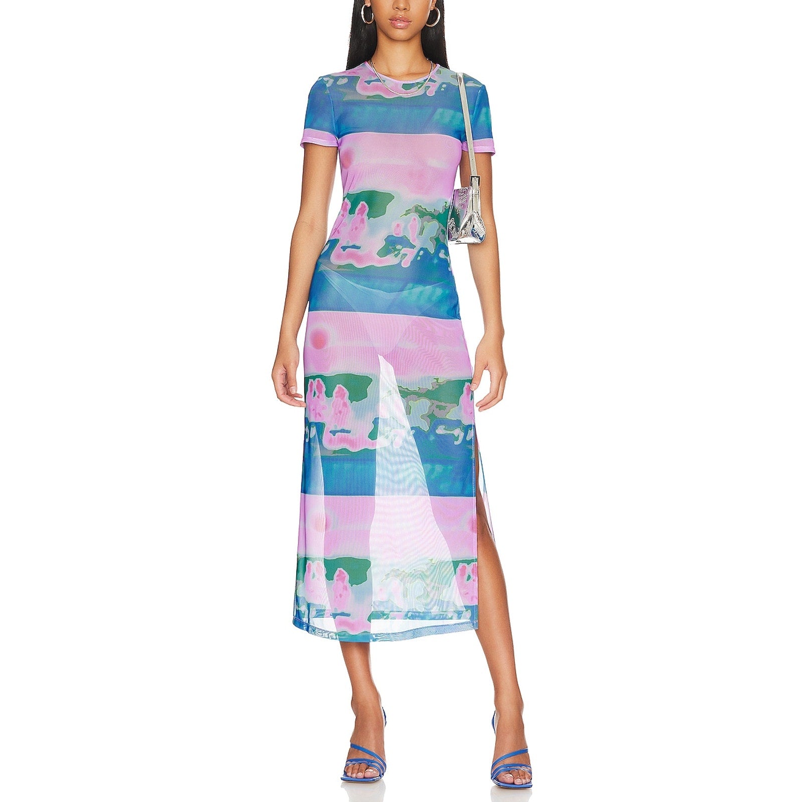 Miaou 'Billie' Pink Mesh Dress Size S