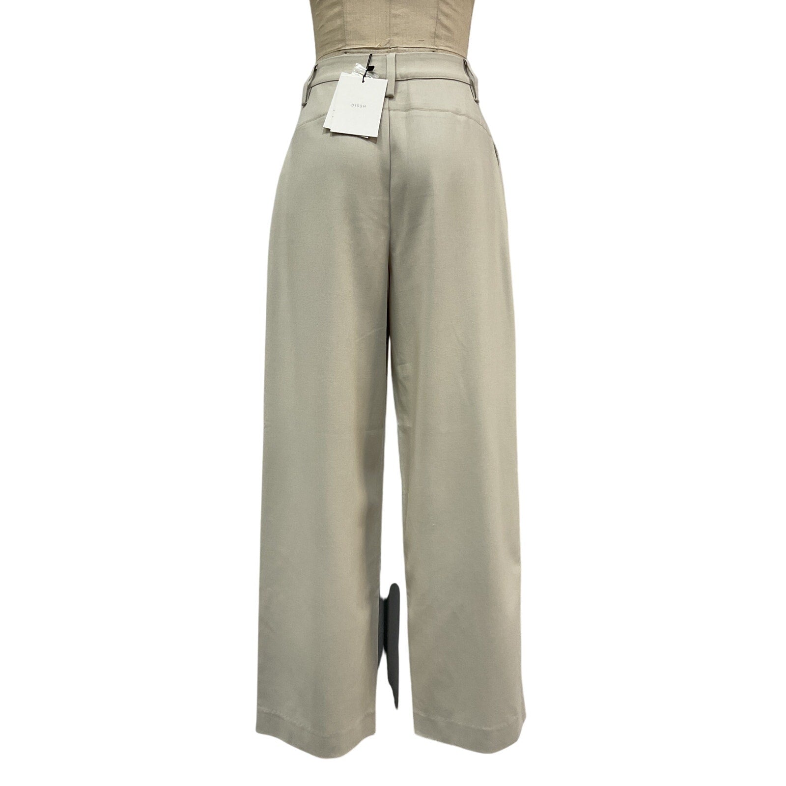 Dissh 'Eden' Beige Polyester Plaster Tailored Pant Size 4 - NWT