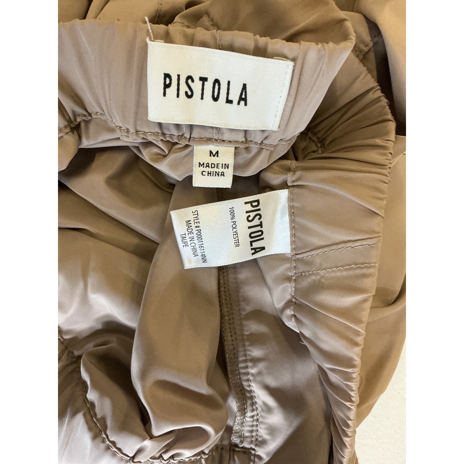 Pistola 'Jade' Beige Polyester Lightweight Cargo Trouser Size M