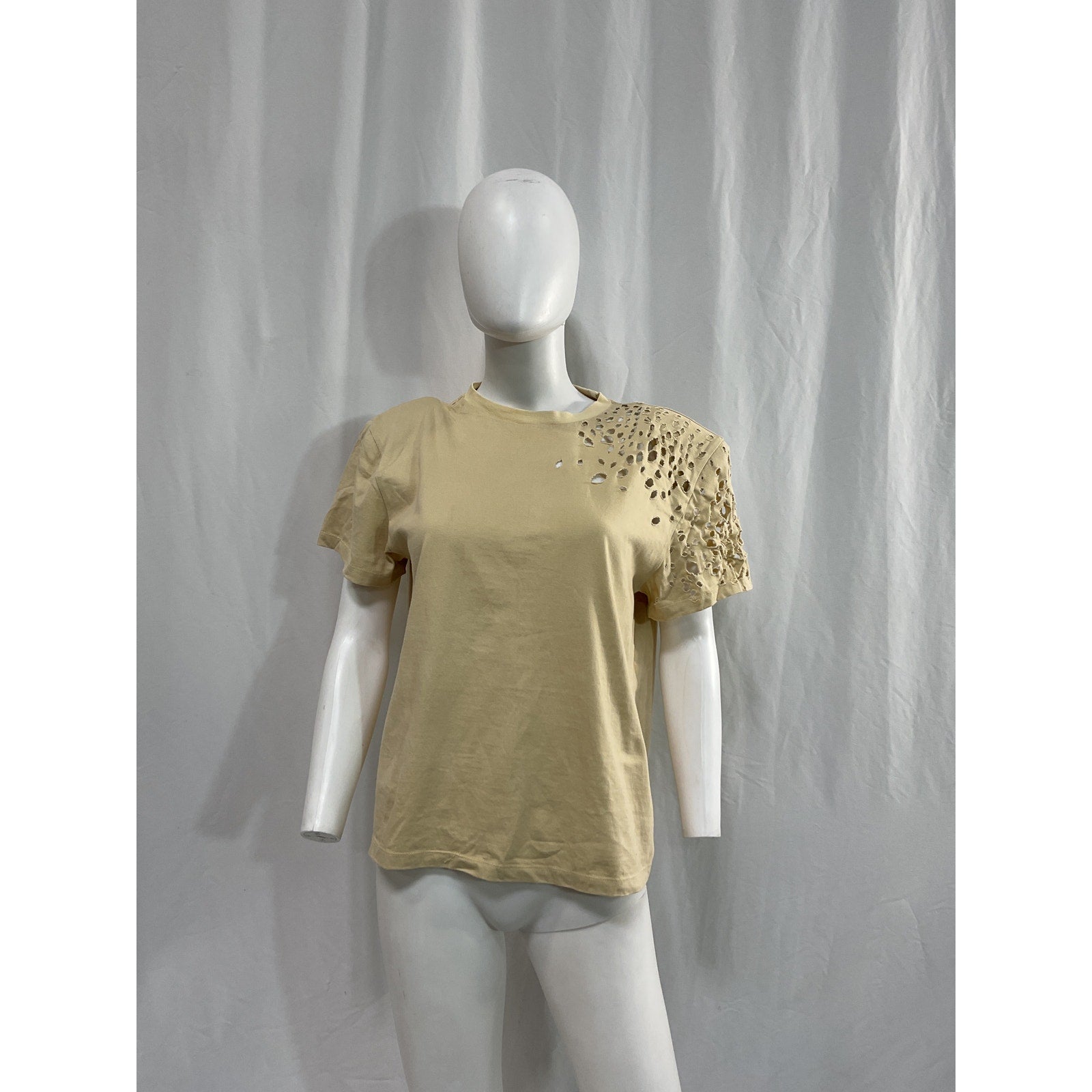 Ser.O.Ya 'Caroline' Tan Cut Out T-Shirt Size M