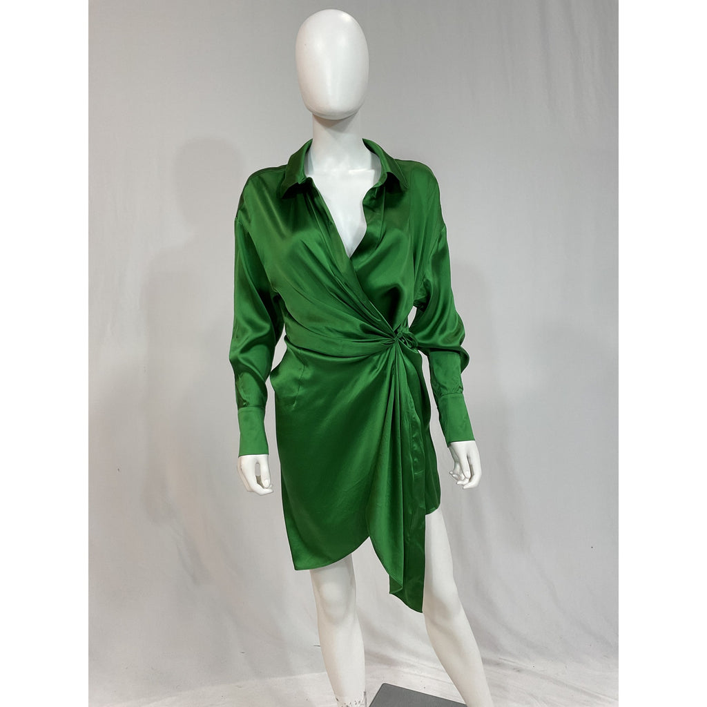 Ser.O.Ya 'Demi' Green Charmeuse Dress Size XS