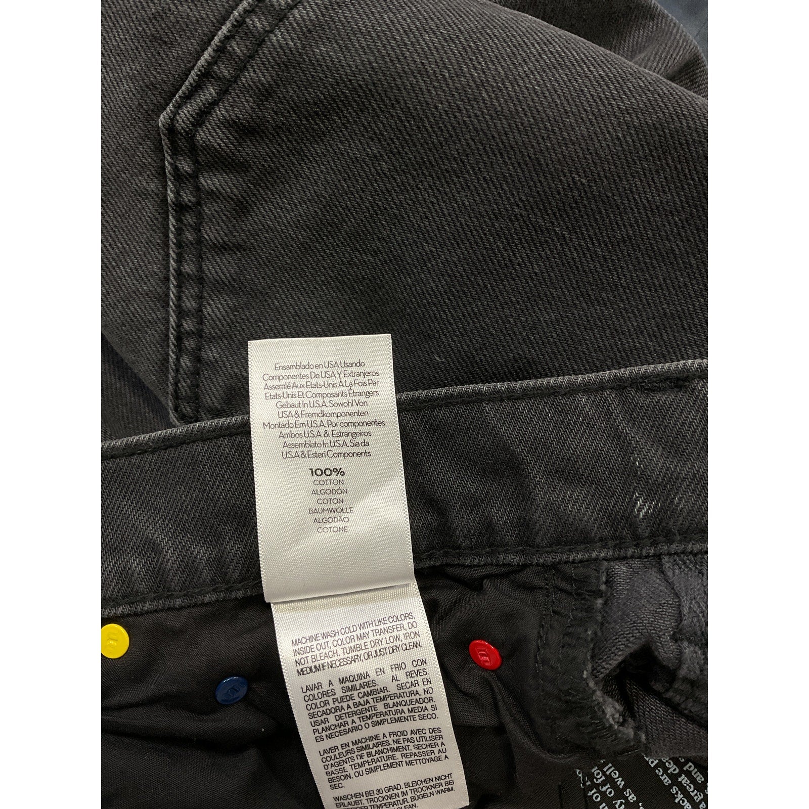Mother 'The Fun' Black Dip Puddle Slice Fray Denim Jean Size 27