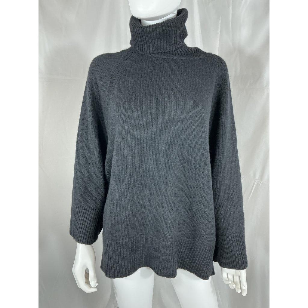 Theory Turtleneck 'Po' Black Sweater Size M