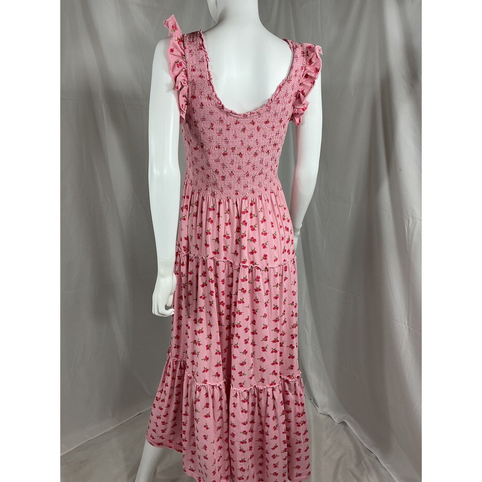 Loveshackfancy 'Chessie' Pink Cotton Dress Size L