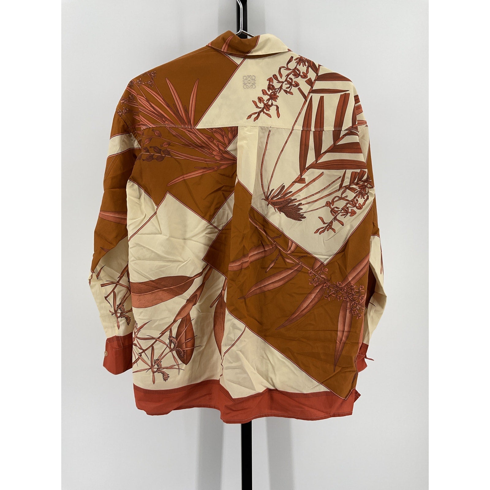 Loewe Orange Cotton Printed Shirt Size 34