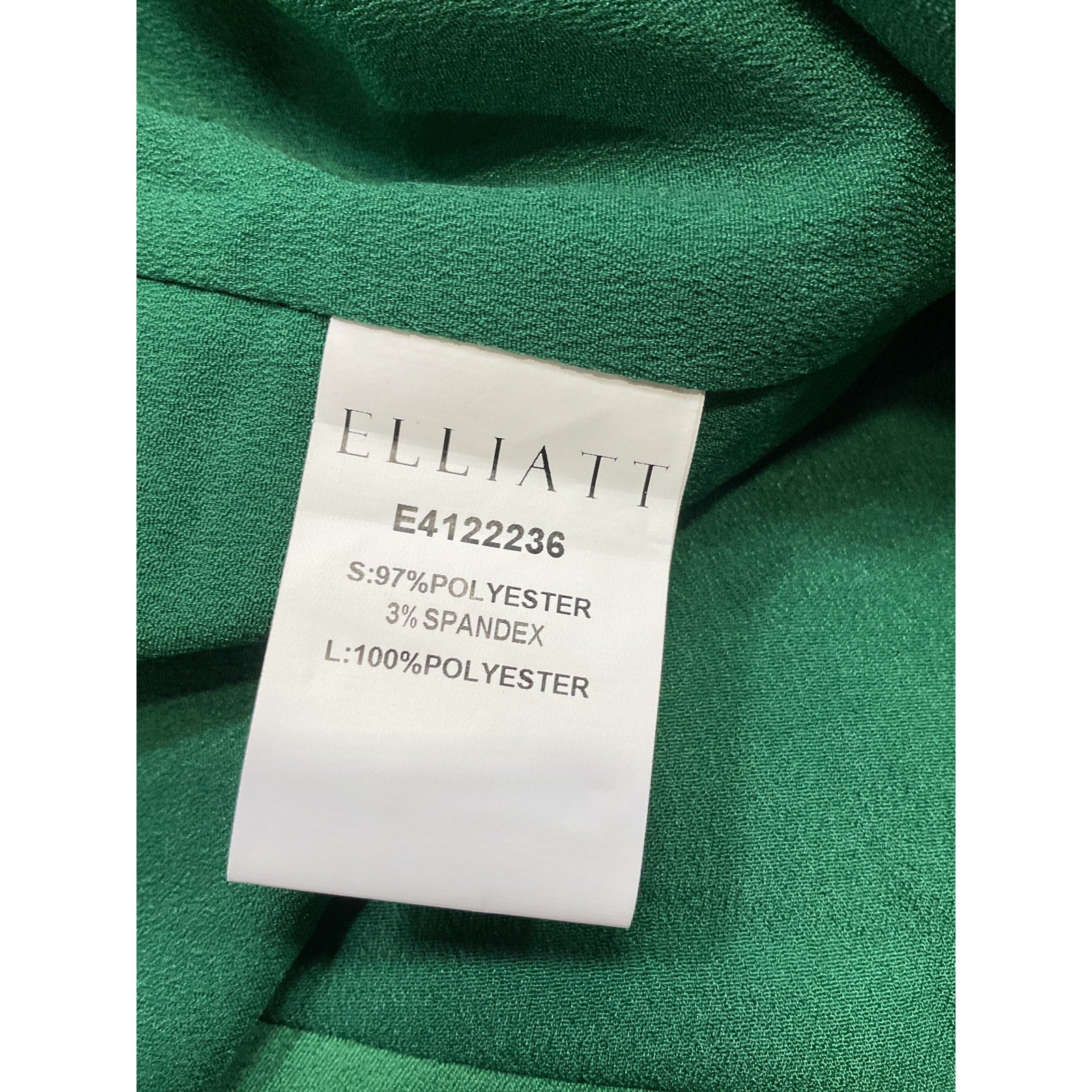 Elliatt 'Centuri' Green Satin Dress Size M - NWT