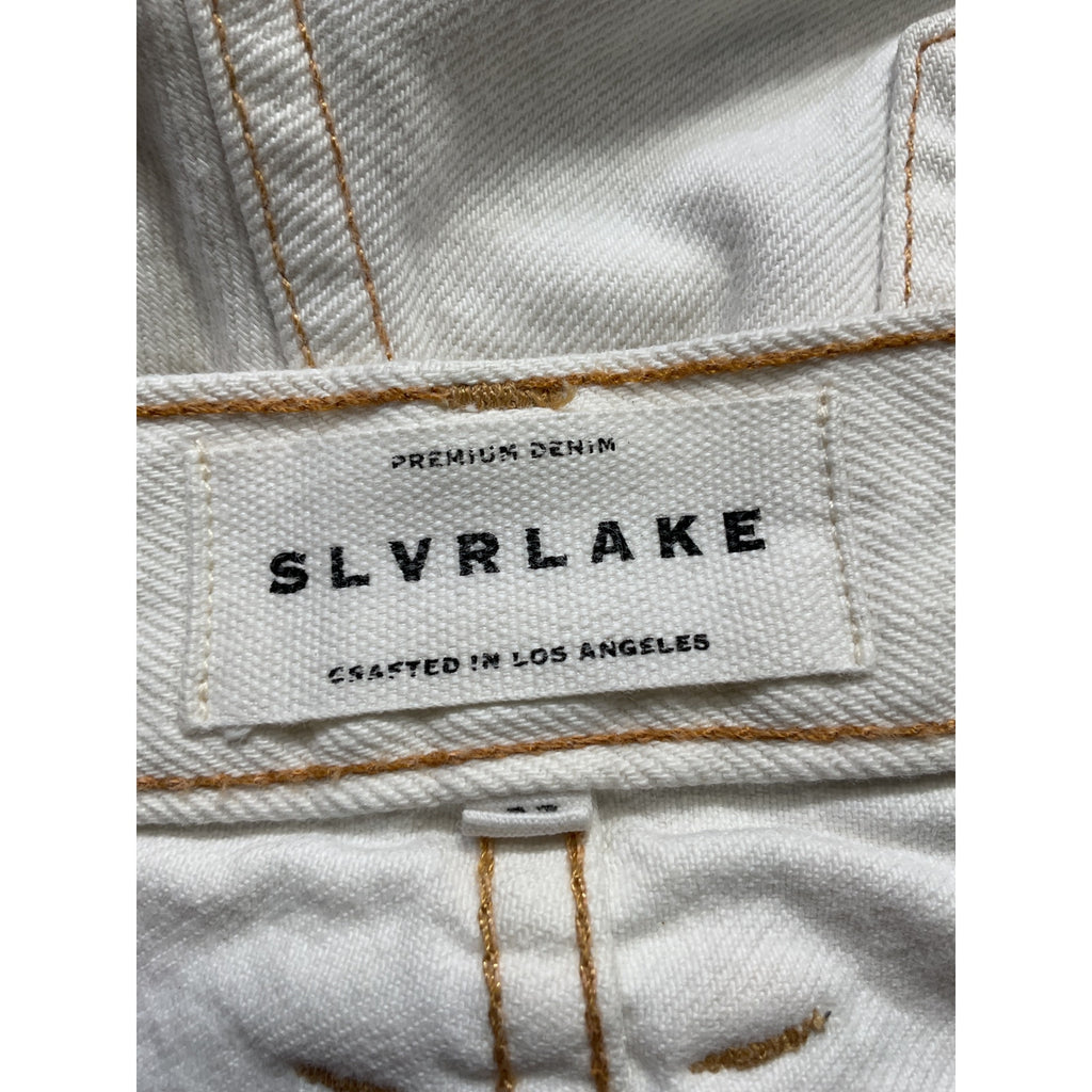 Slvrlake 'Farrah' White High Waist Cutoff Denim Shorts Size 23