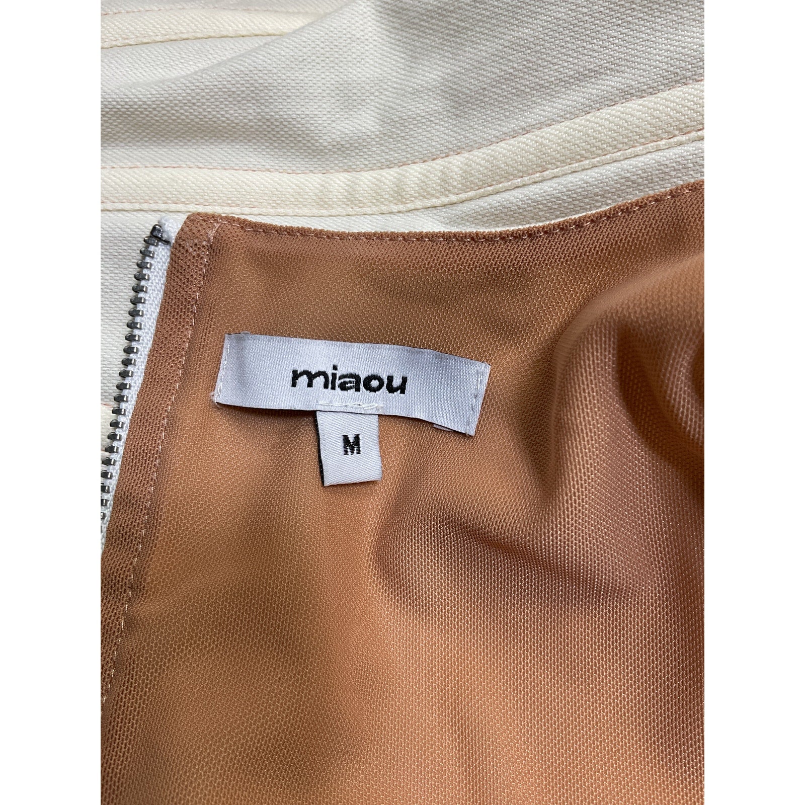 Miaou 'Campbell' White Cotton Top Size M