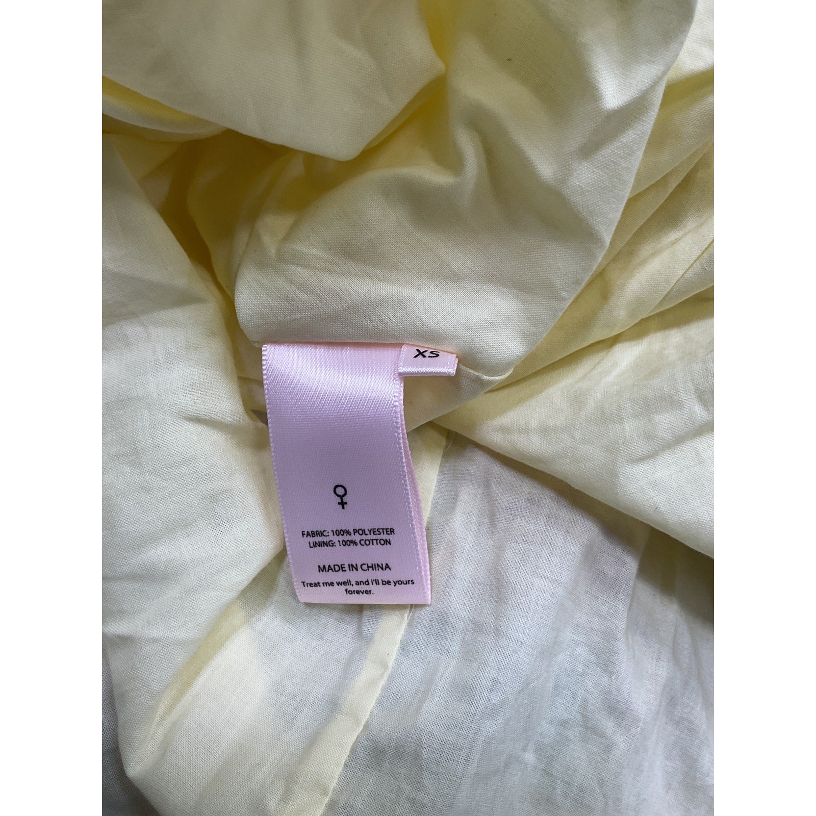 Selkie 'The Moonlight' Yellow Dress Size XS - NWT