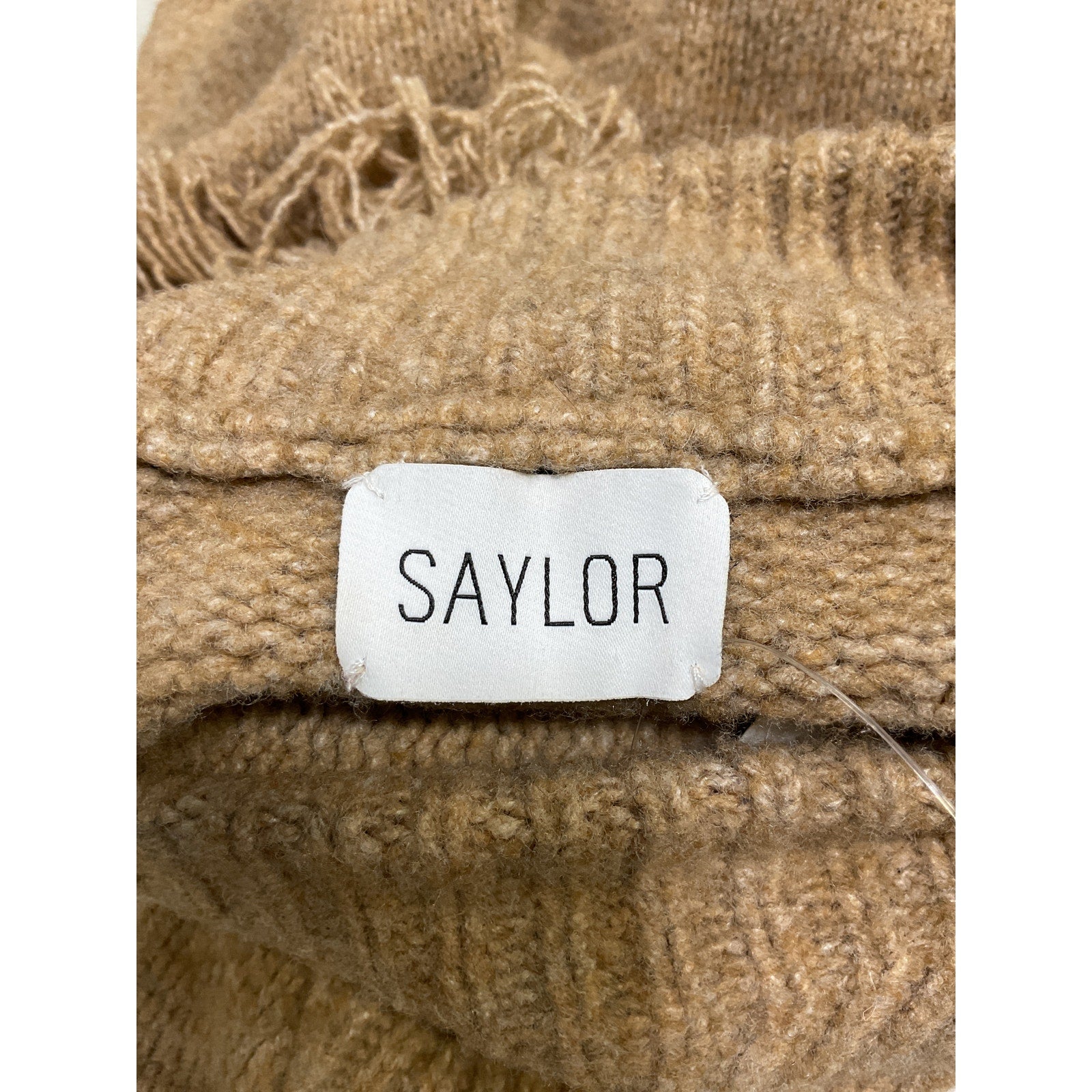 Saylor 'Angelle' Brown Acrylic Sweater Dress Size XS