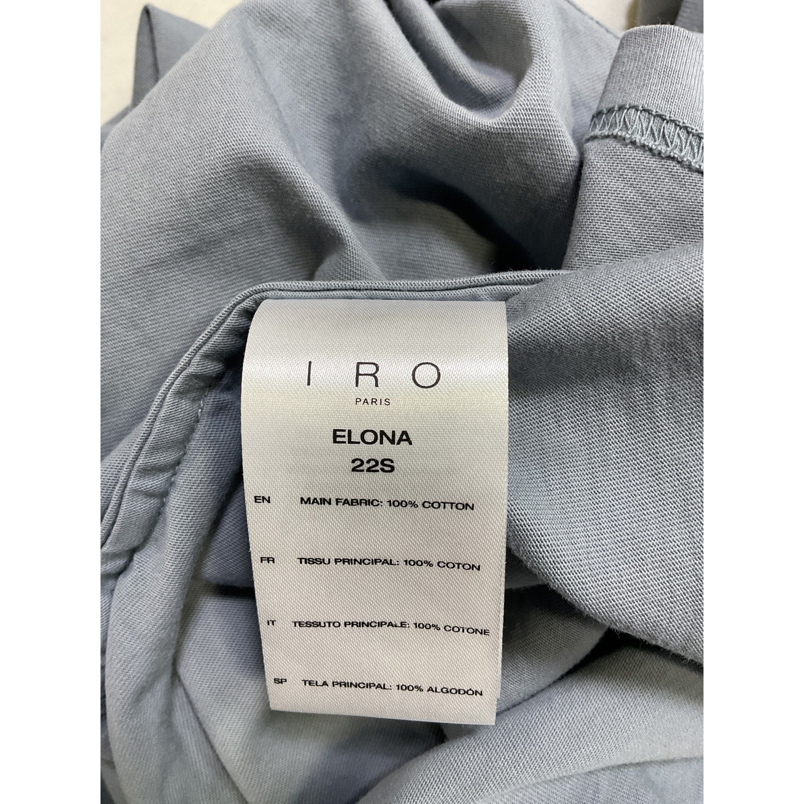 Iro 'Elona' Blue Dress Size M - NWT