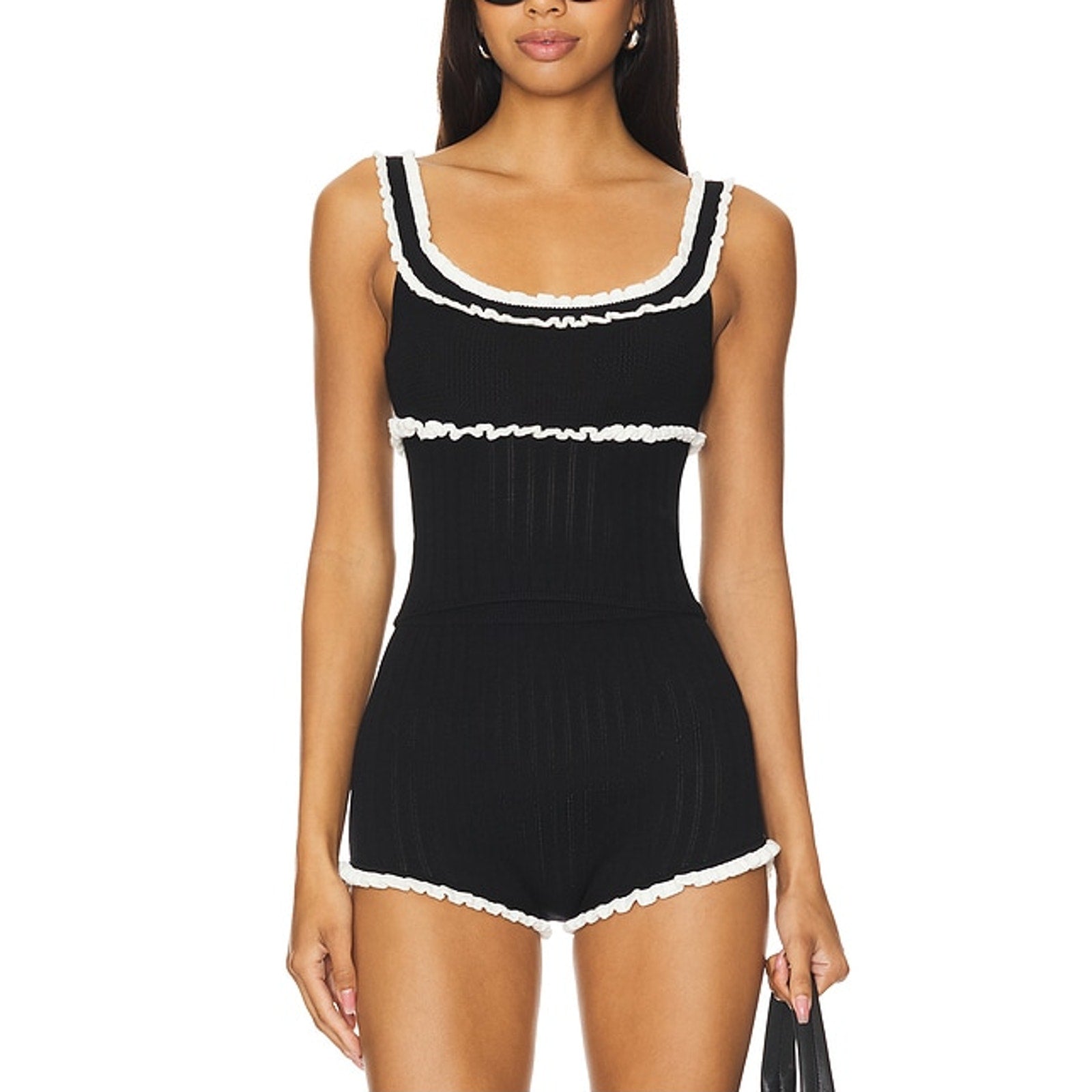 Majorelle 'Brielle' Black Viscose Tank Top Size XXS