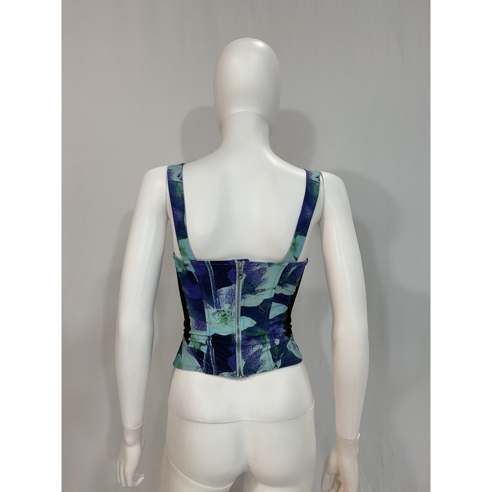 Miaou 'Deville' Blue Corset Size XS