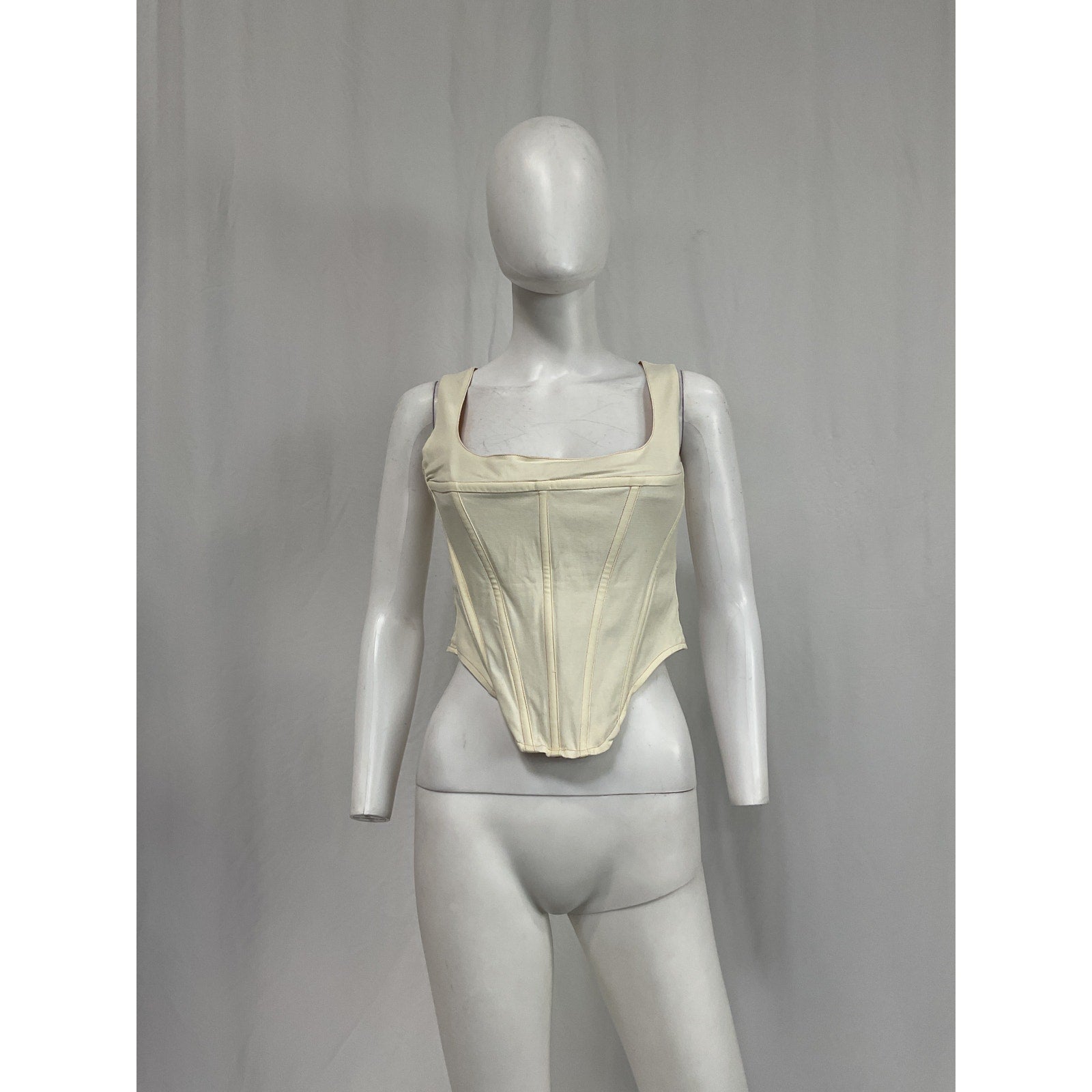 Miaou 'Campbell' White Cotton Top Size M