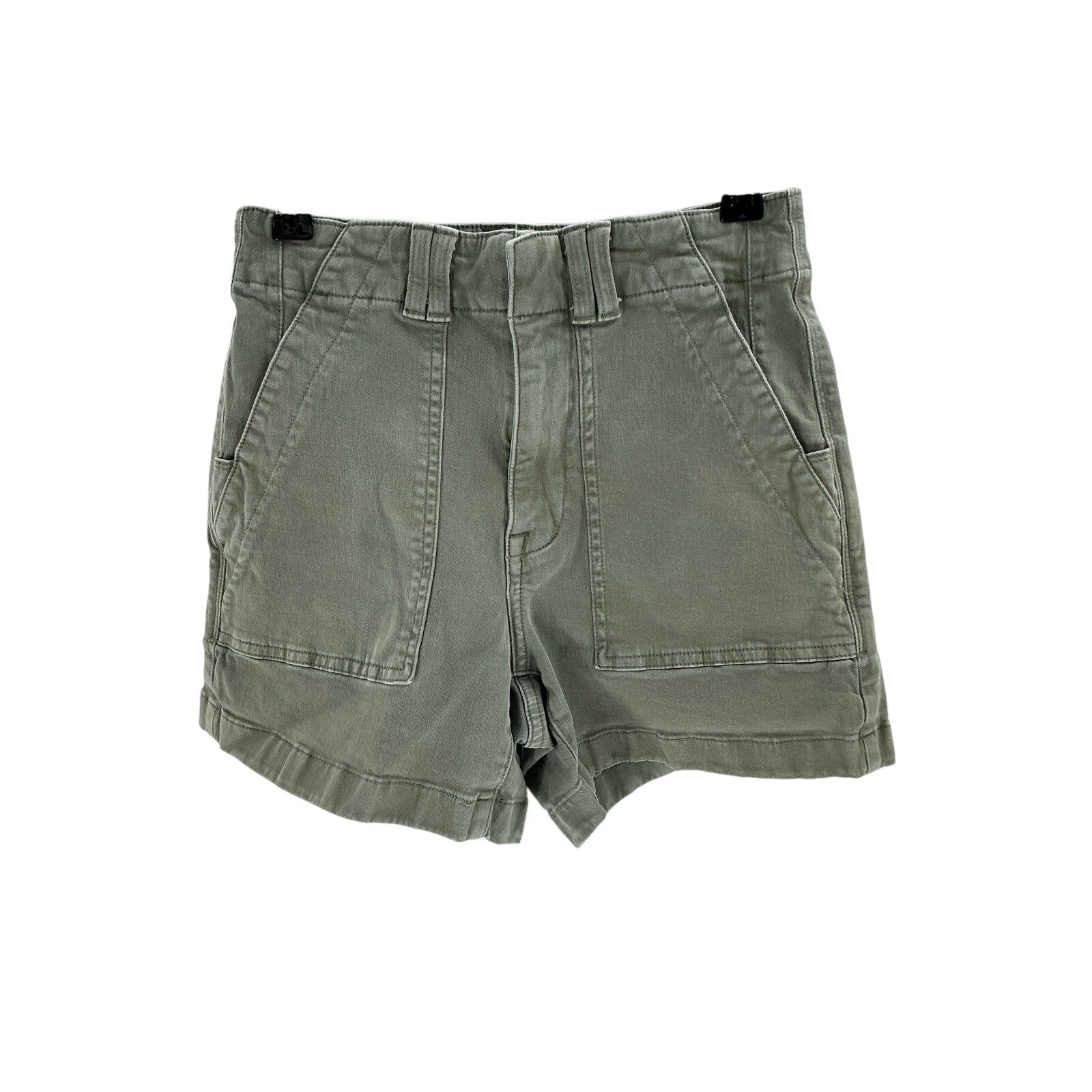 Pistola 'Marissa' Green Cotton High Rise Utility Short Size 24