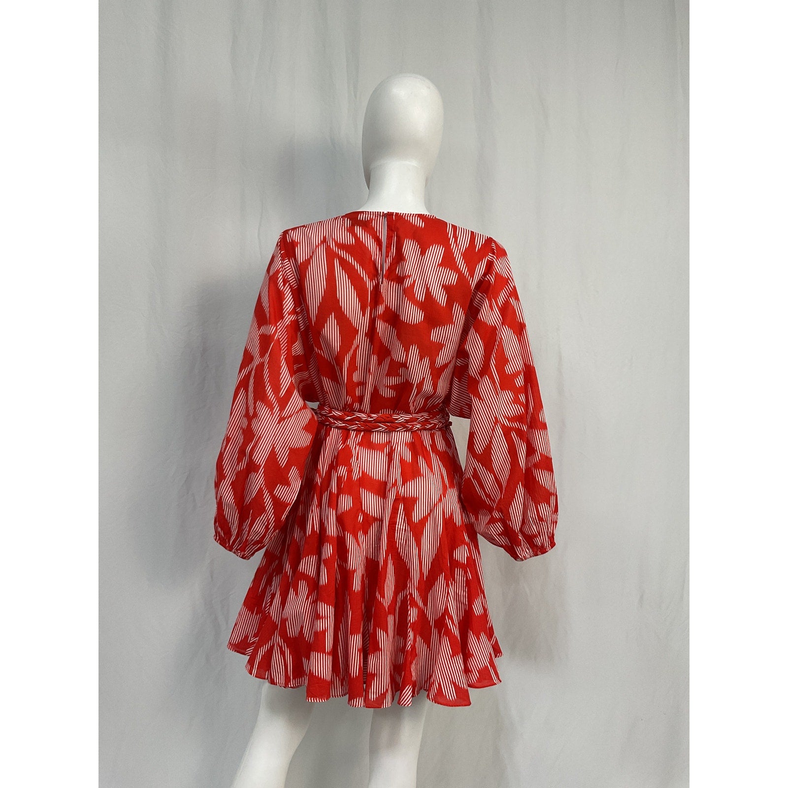 Rhode 'Ella' Red Cotton Dress Size S
