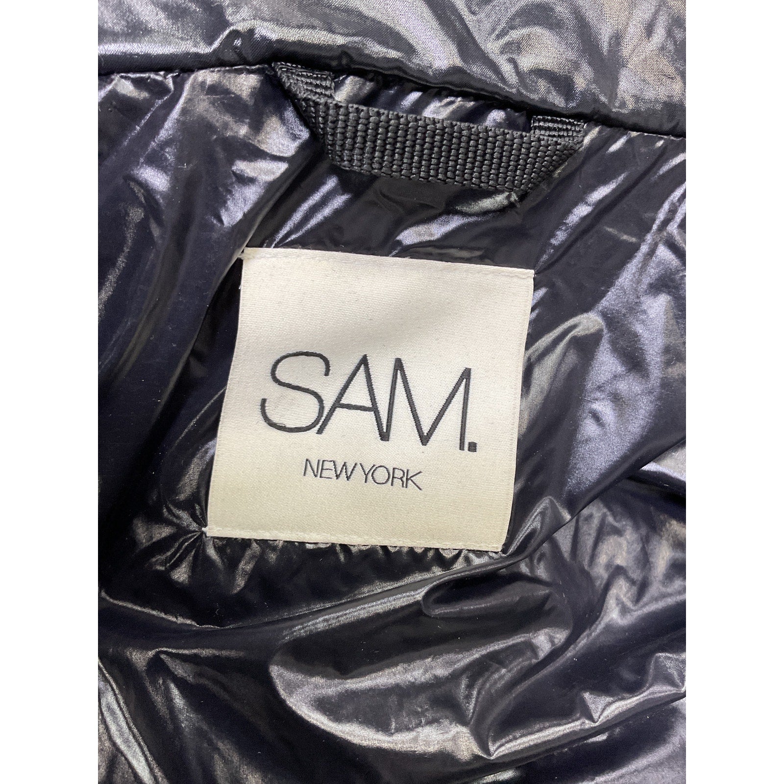 Sam. 'Freestyle' Black Down Puffer Jacket Size M