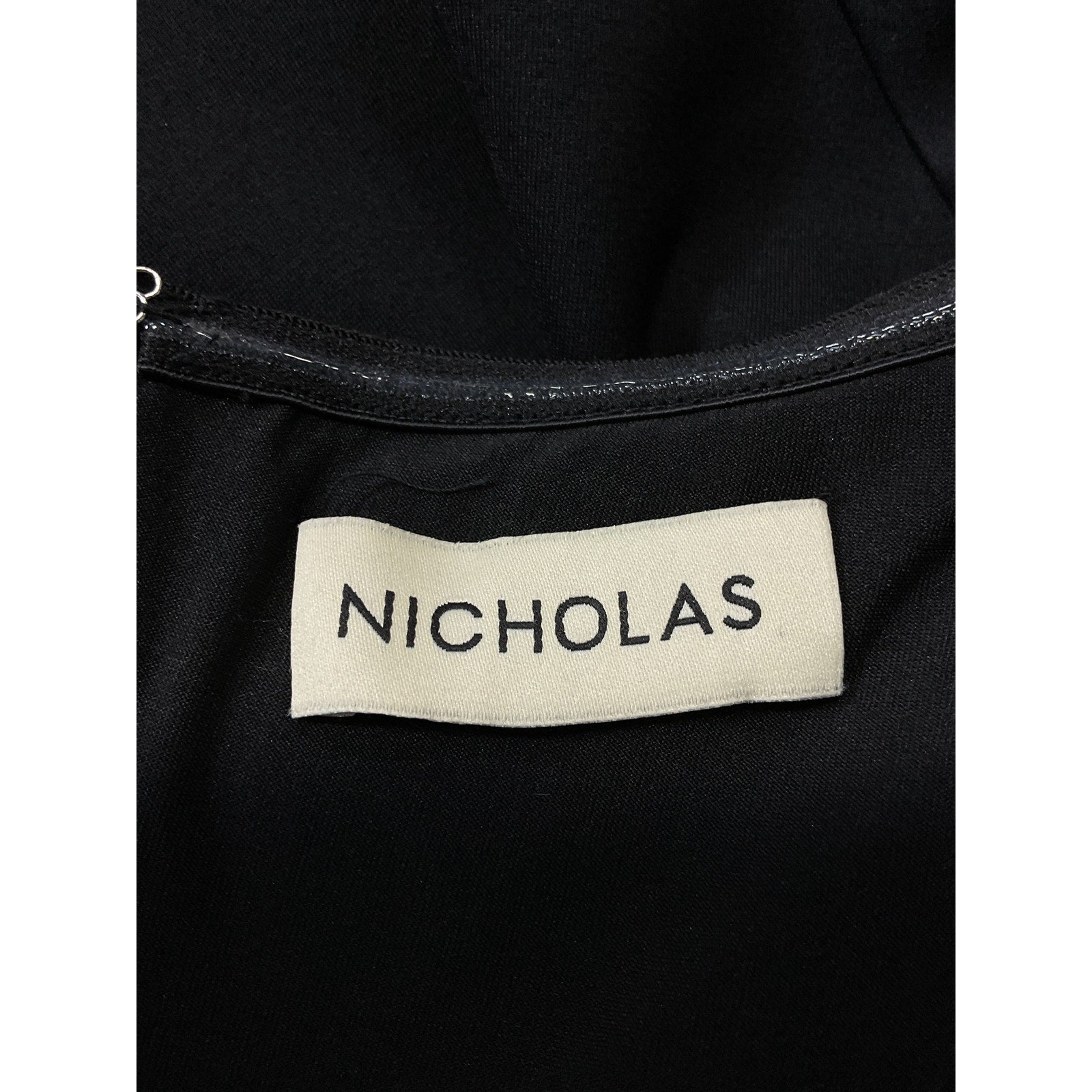 Nicholas 'Jaxon' Black Drop Waist Broomstick Pleated Poplin Skirt Size 4