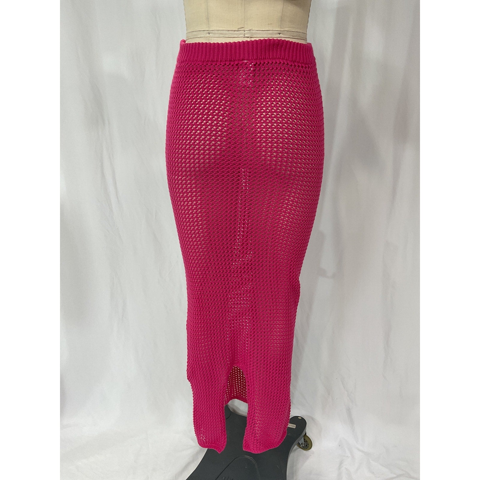 Bananhot 'Aria' Pink Crochet Skirt Size XS