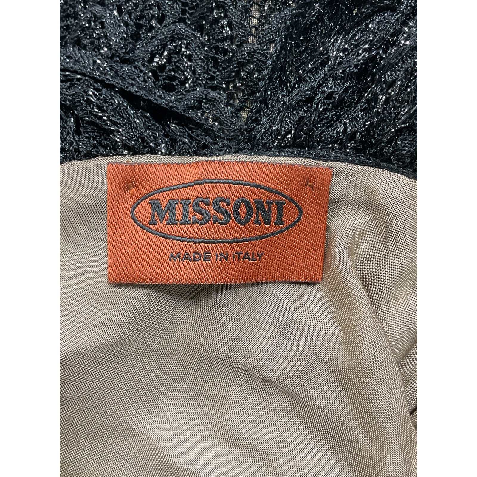 Missoni 'Plunge' Black Sleeveless Plunge Neckline Long Dress Size 40