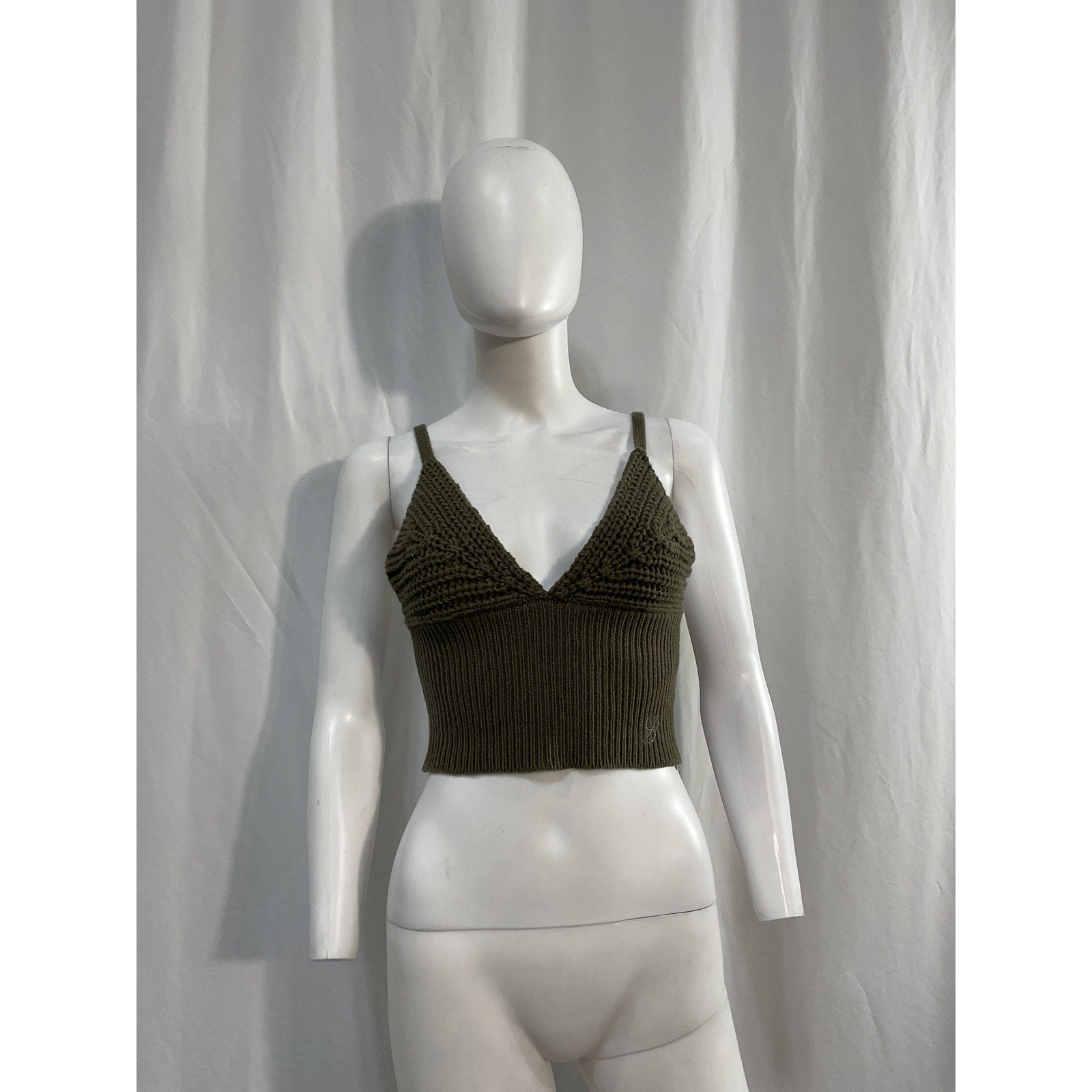 Blumarine 'Knit' Green Top Size S