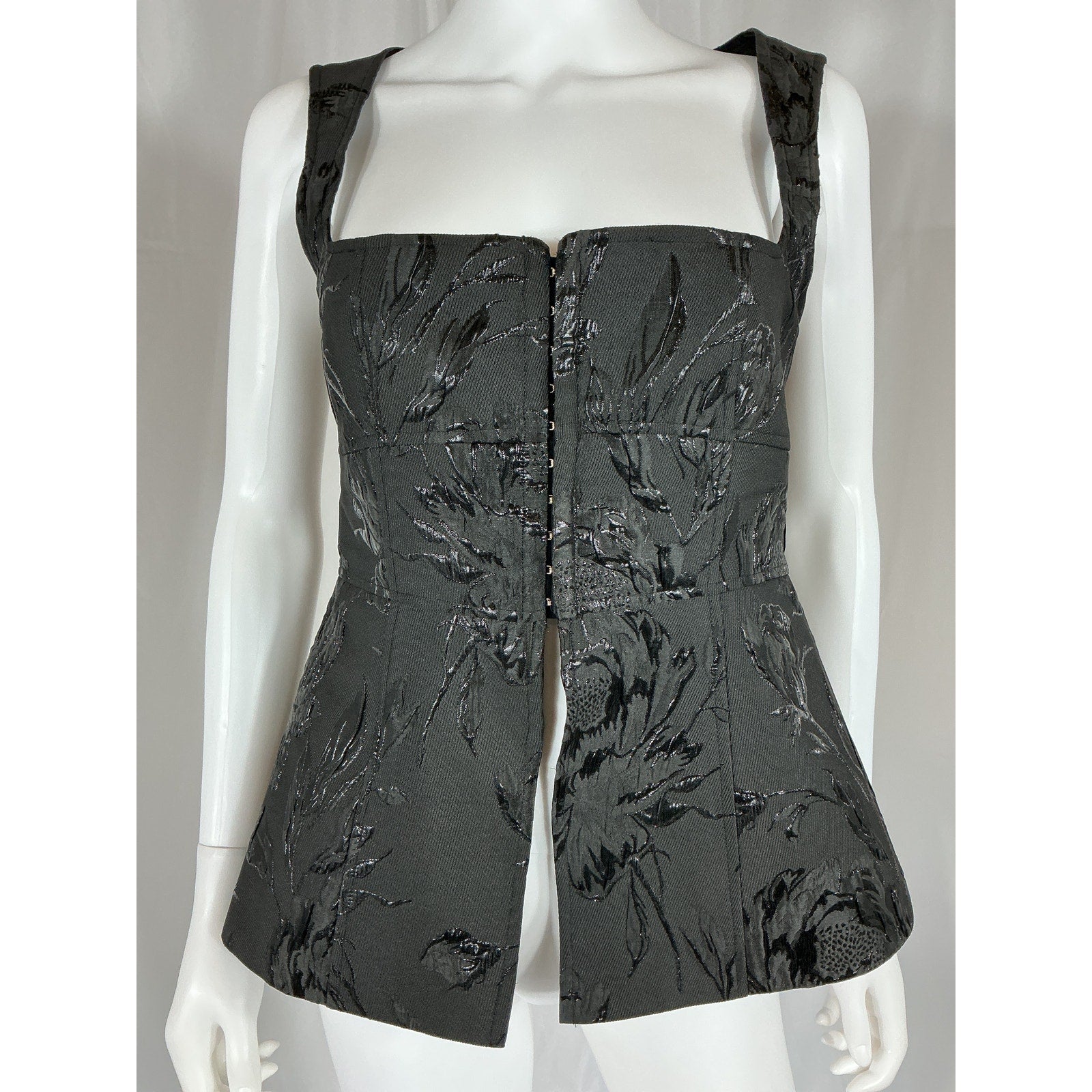 Clea 'Delfina' Black Polyester Top Size M