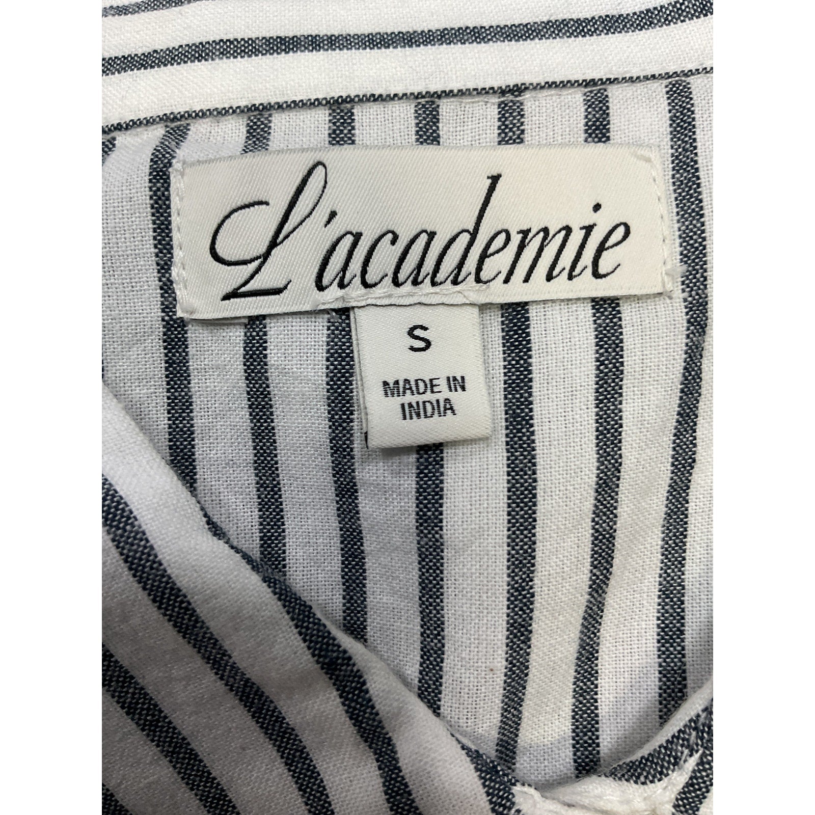 L'Academie 'Cloudline' White Cotton Dress Size S