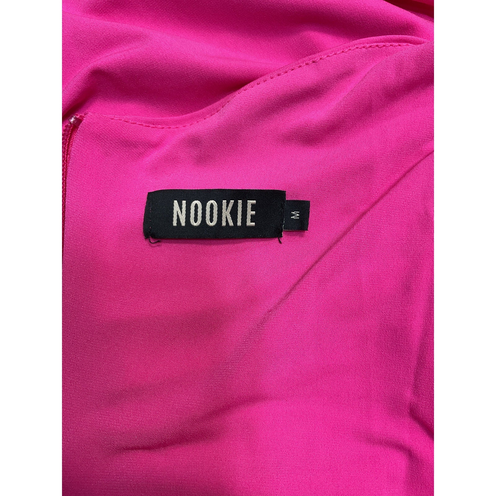 Nookie 'Aria' Pink Poly One Shoulder Gown Size M