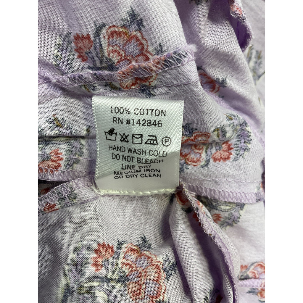 Rhode 'Ella' Purple Linen Dress Size M