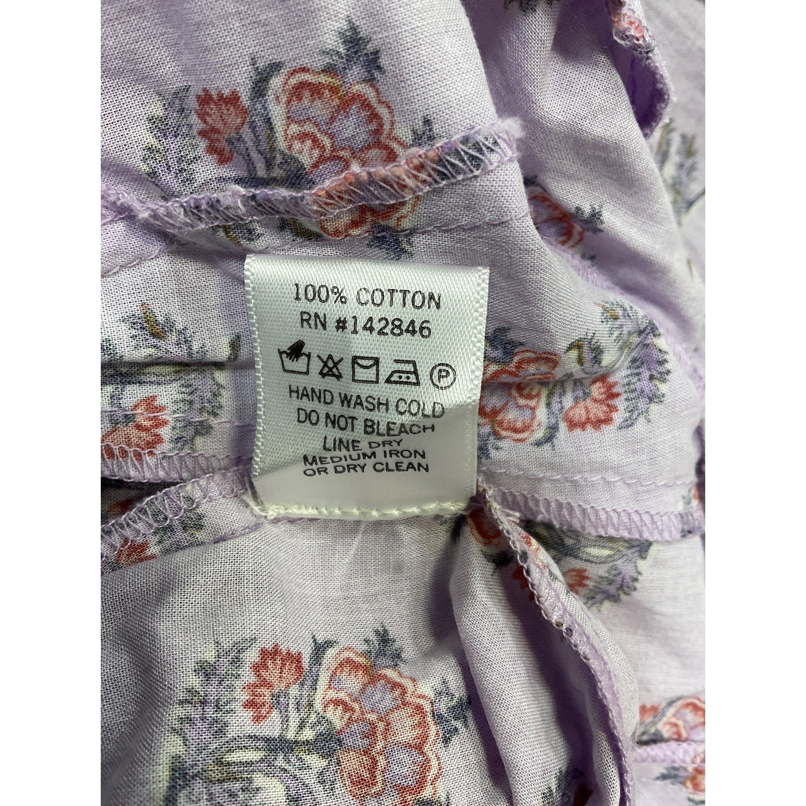Rhode 'Ella' Purple Linen Dress Size M