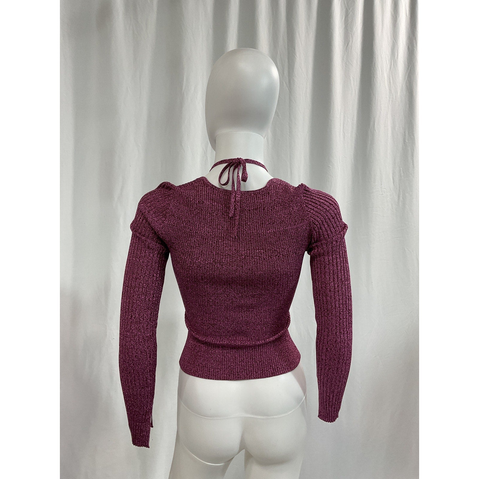 Simkhai 'Alexia' Pink Marled Halterneck Tie Top Size XS