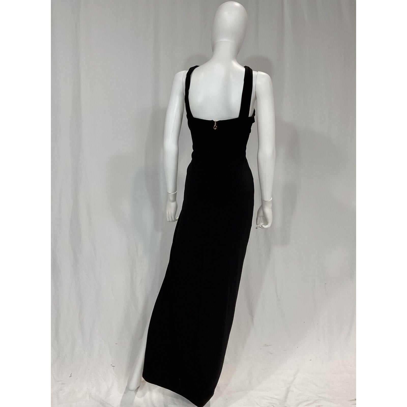 Nookie 'Belisse' Black Asymmetric Front Cut Out Gown Size L