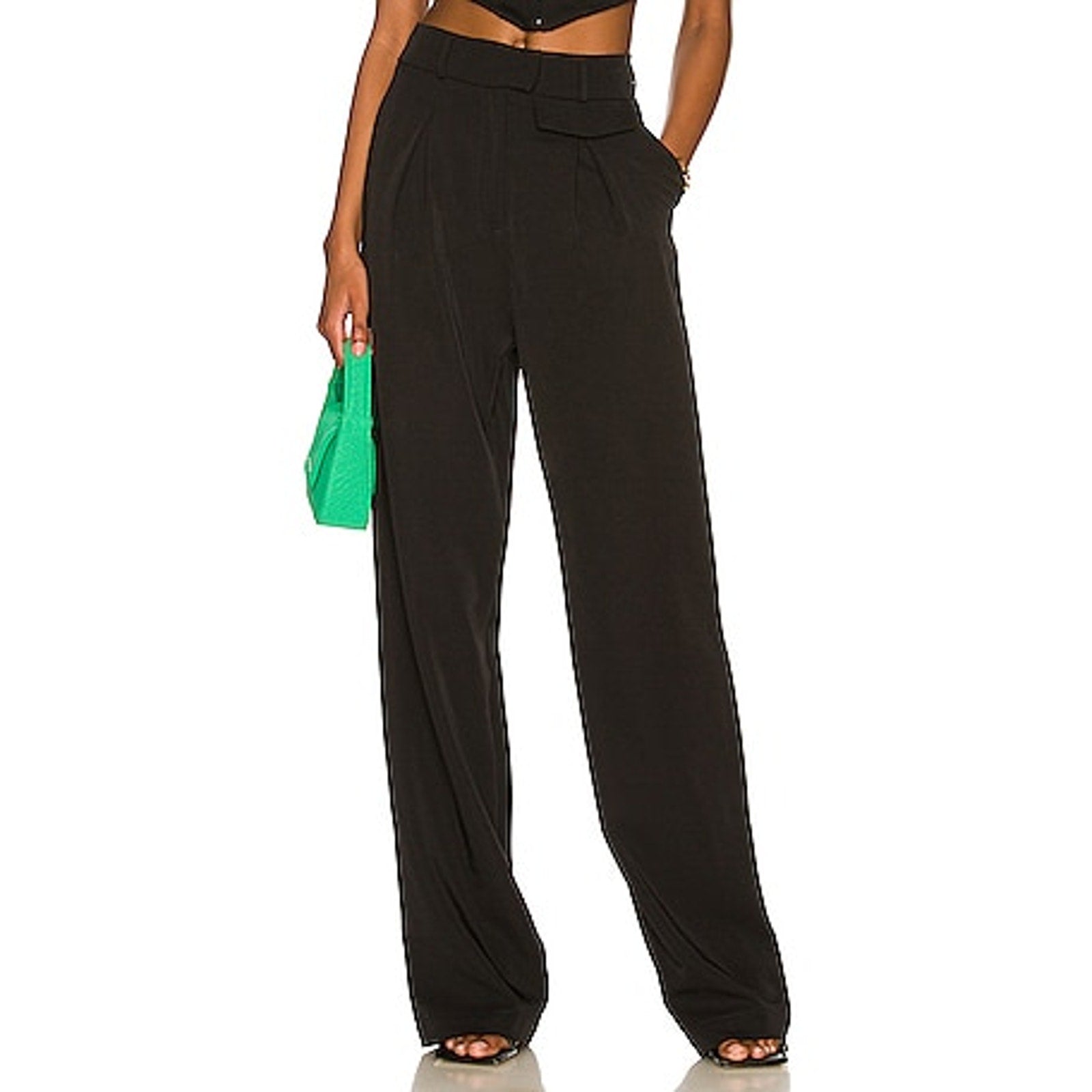 Lpa 'Carlotta' Black Polyester Pant Size S