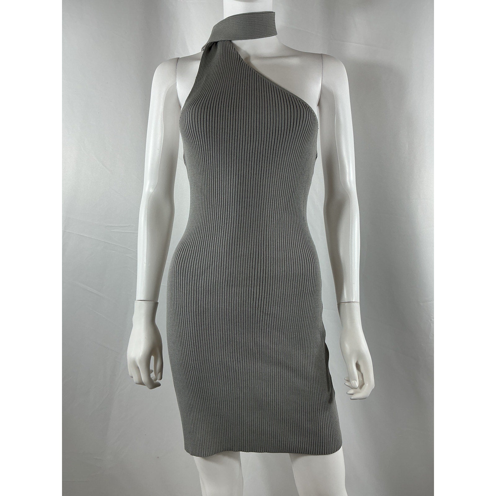 Atoir 'Jasper' Grey Viscose Mini Dress Size 6